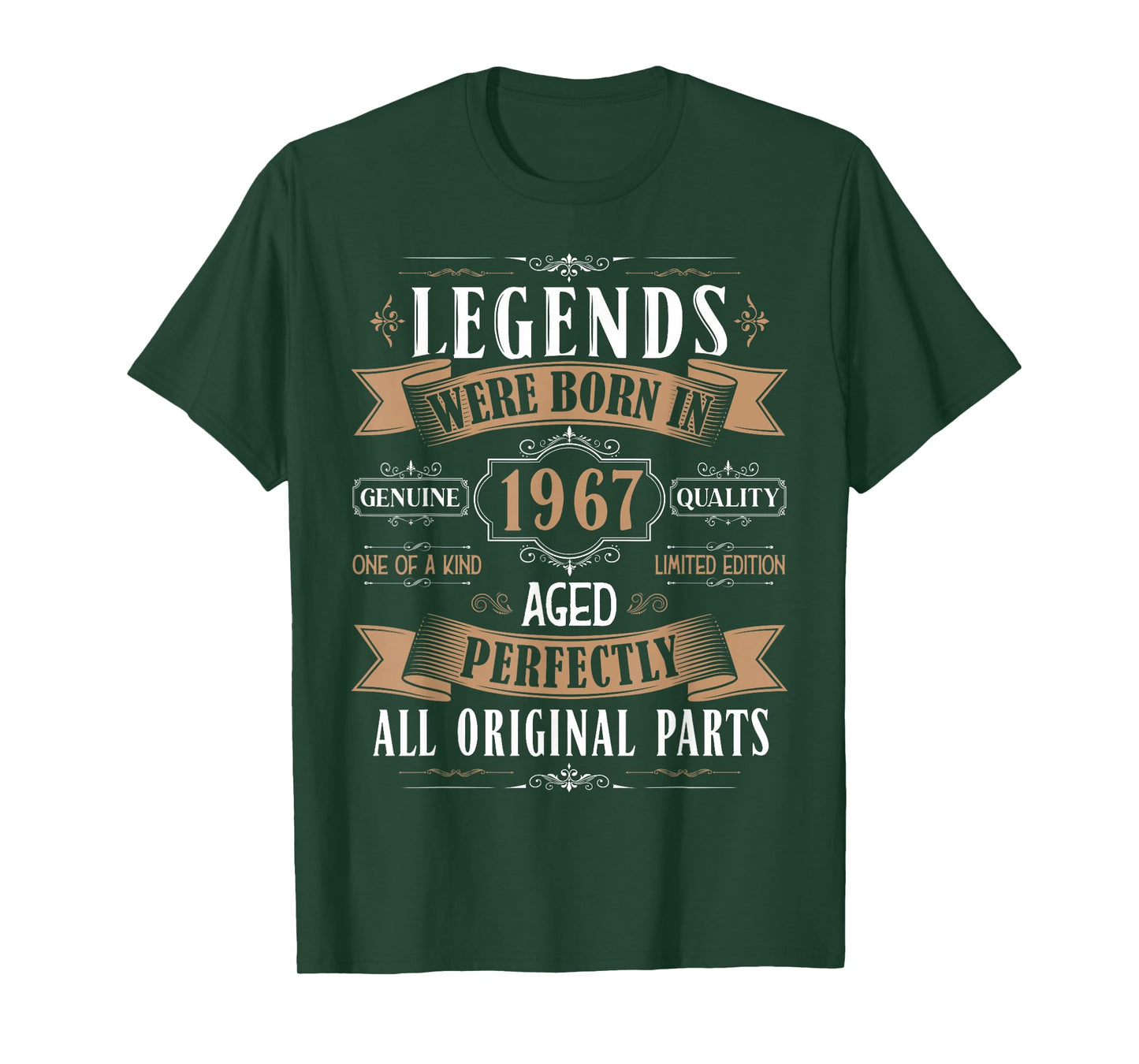Legends Born In 1967 58th Birthday 58 Years Old Bday Men T-Shirt