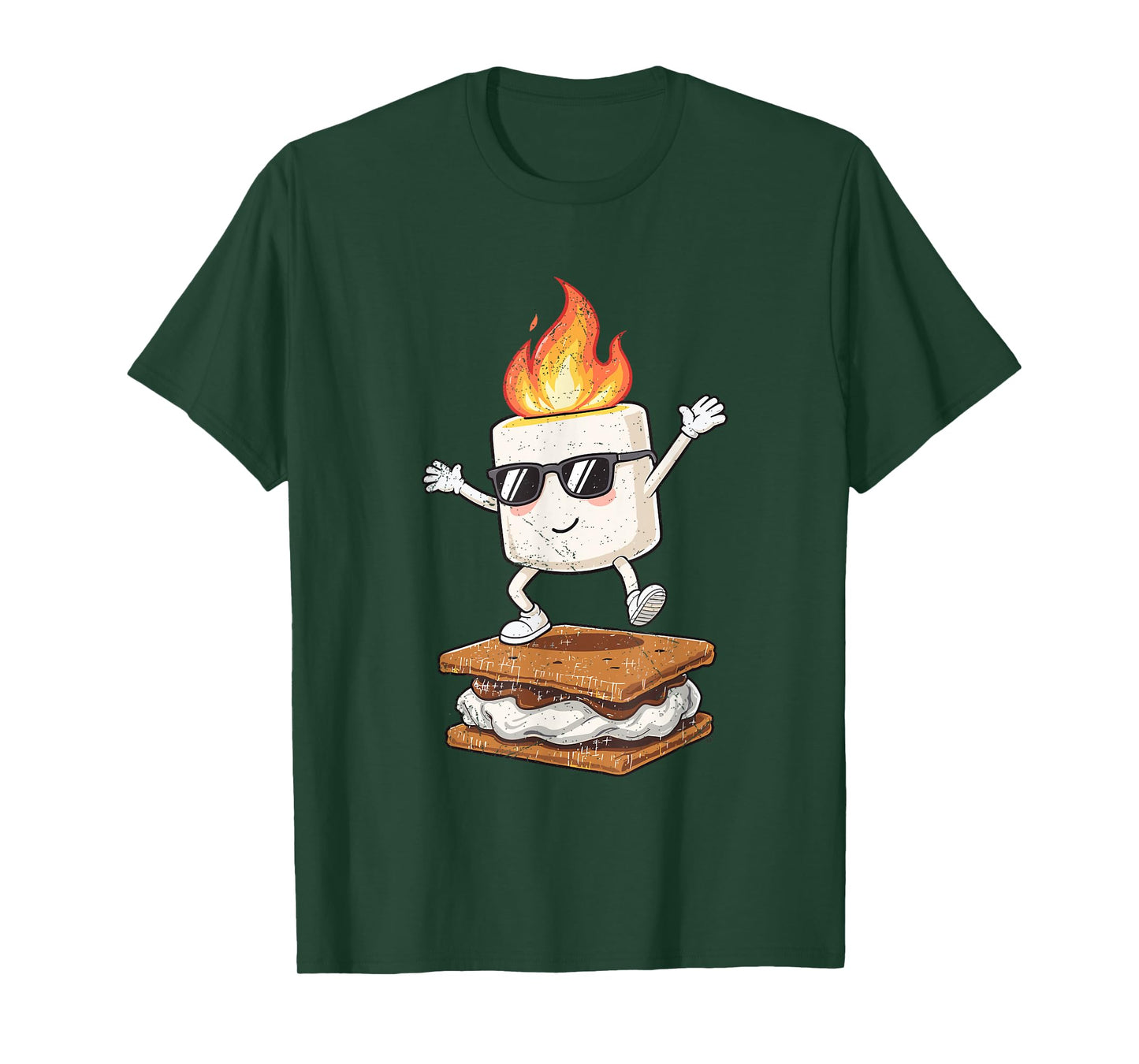 Camping Smore Marshmallow Chocolate Cute Dance Camper T-Shirt