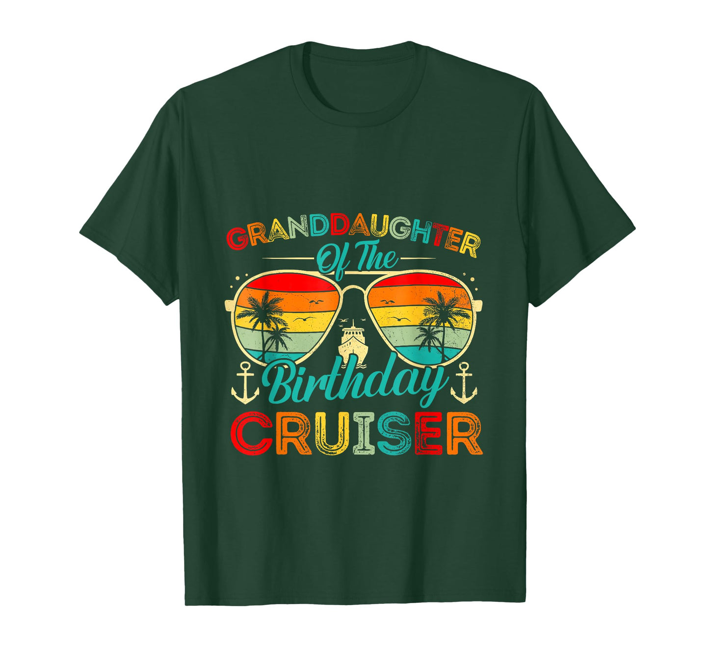 Granddaughter Of The Birthday Cruiser Family Cruise Birthday T-Shirt