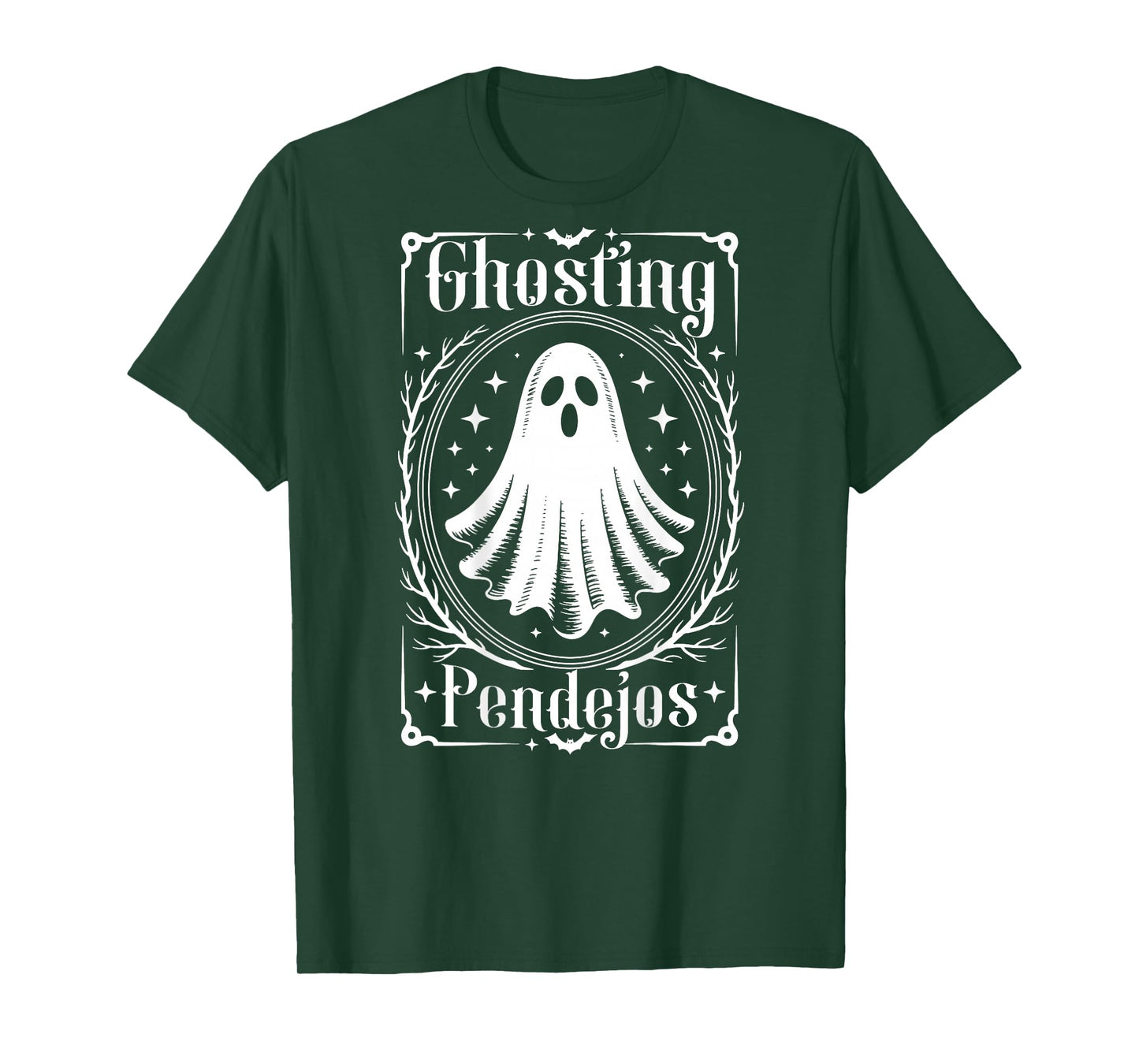 Ghosting Pendejos Funny Mexican Ghost Halloween (ON Back) T-Shirt