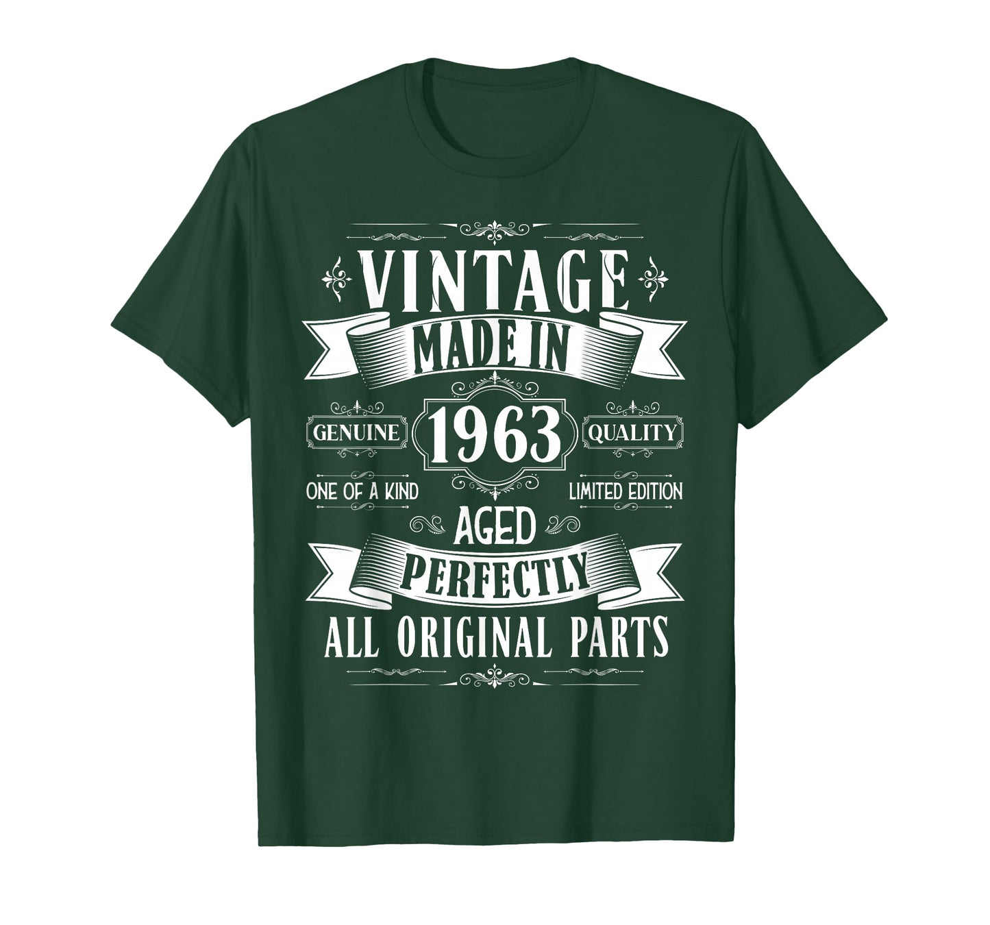 Vintage 62nd Birthday Men Born 1963 62 Years Old Bday Men T-Shirt