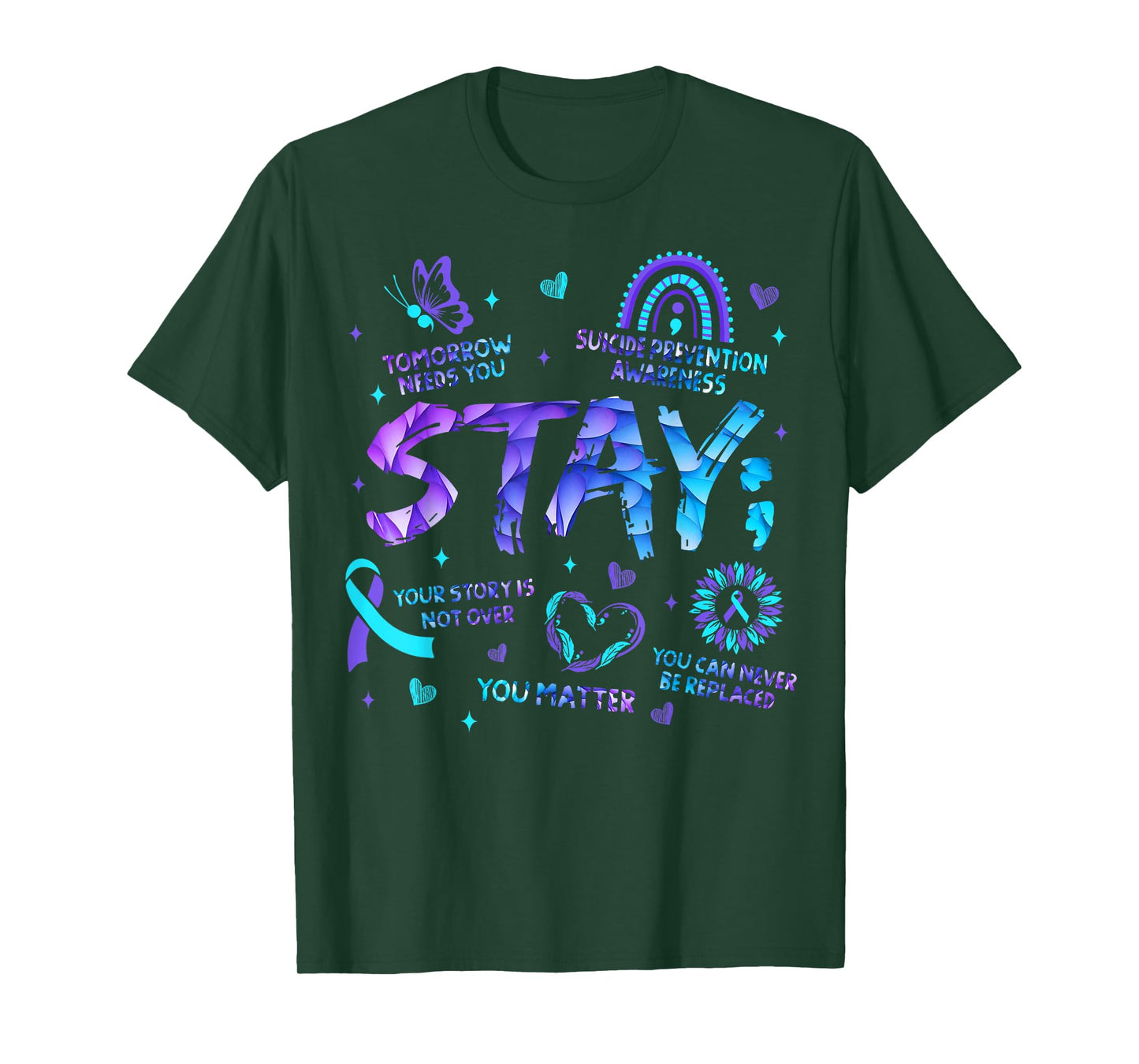 Your Story Is Not Over Stay Suicide Prevention Awareness T-Shirt