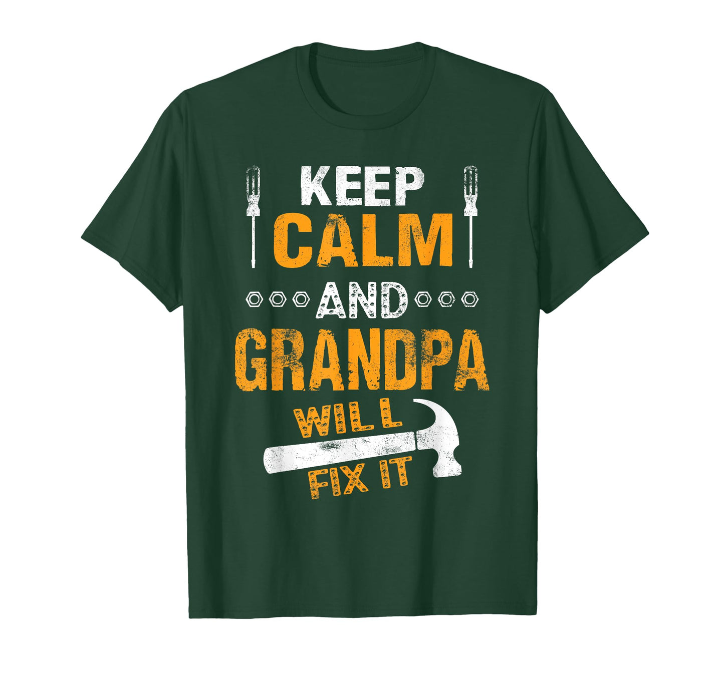 Handyman Keep Calm and Grandpa Will Fix It T-Shirt