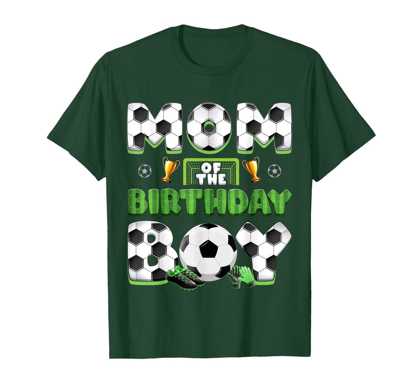 Mom And Dad Of The Birthday Boy Soccer Group Family Matching T-Shirt