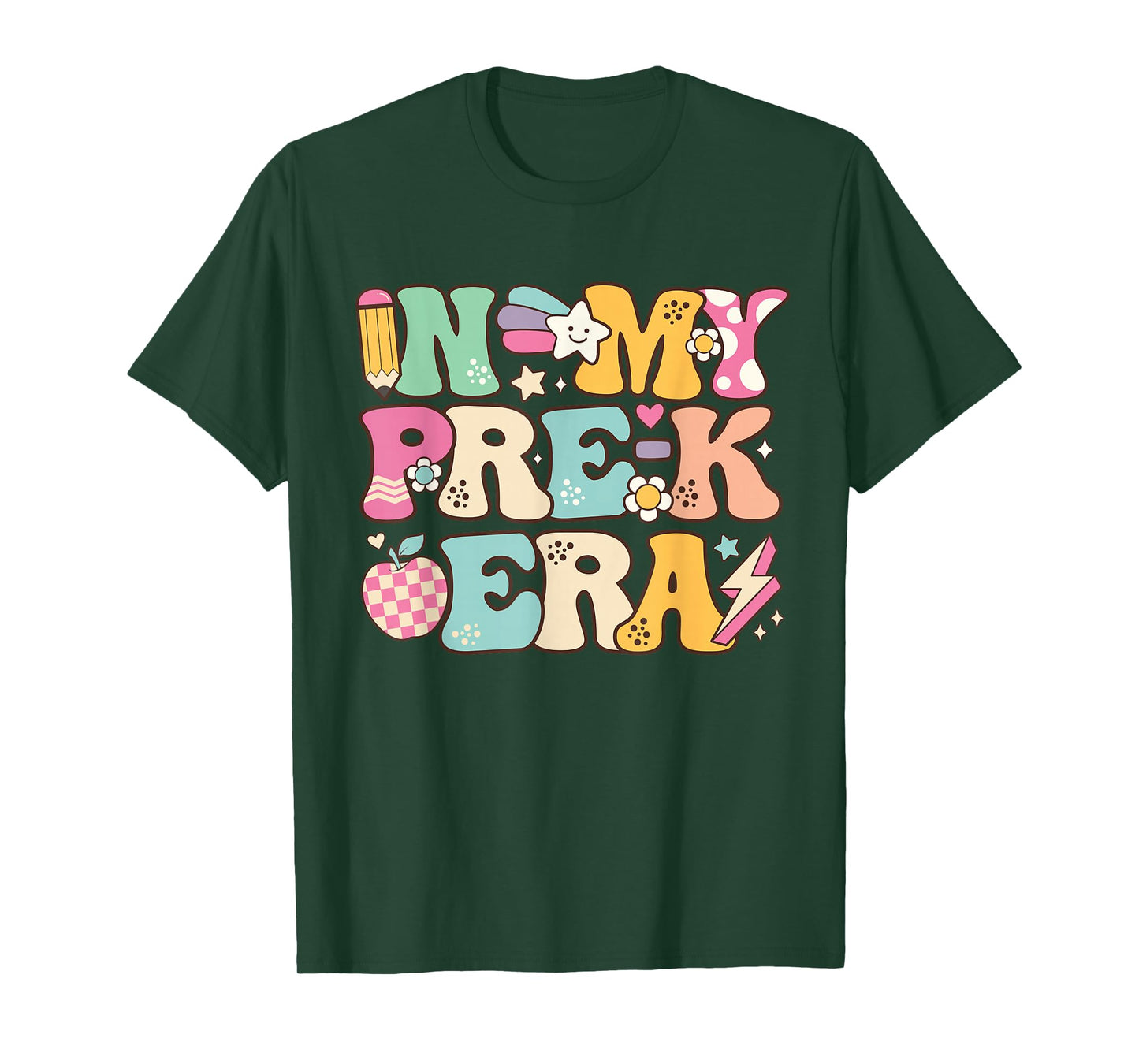 In My Pre-K Era Girl Back To School Cute PreSchool Teacher T-Shirt