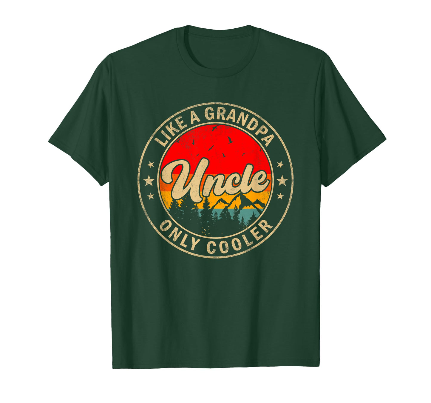 Uncle Like A Grandpa Only Cooler Funny Papa Grandpa T-Shirt