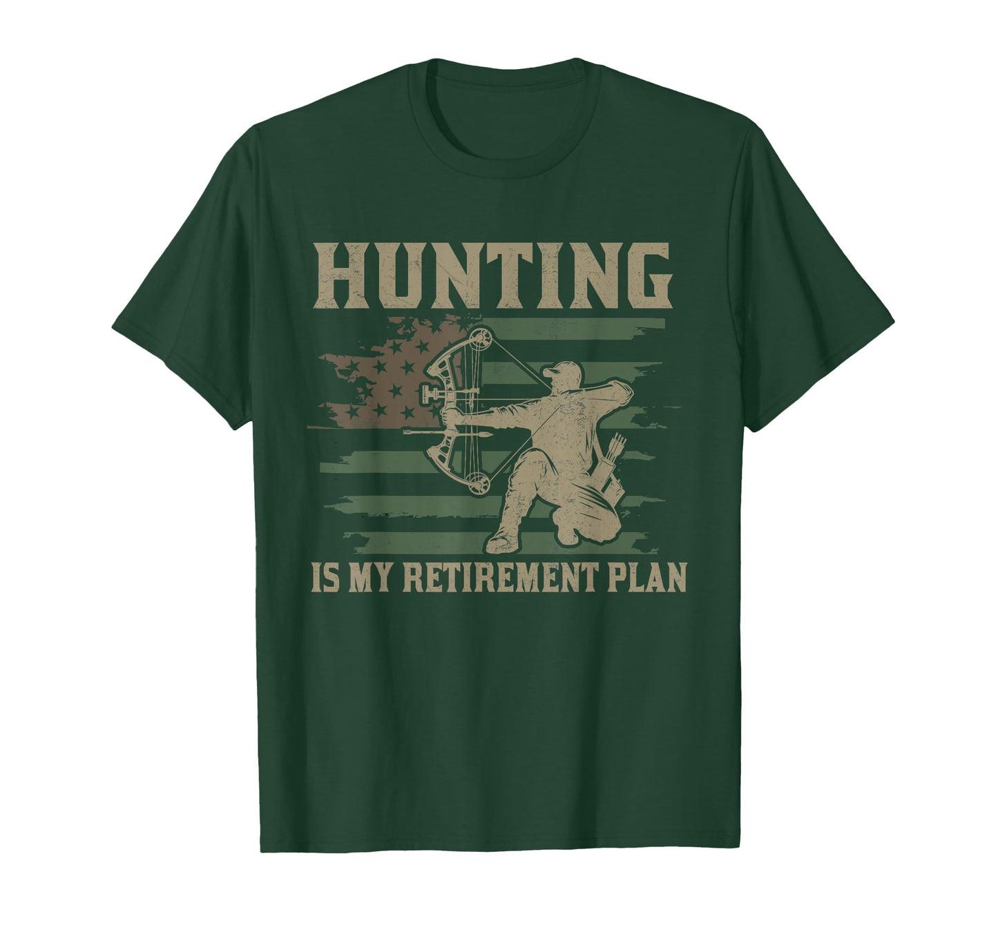 Funny Dad Retired Grandpa Hunting is My Retirement Plan T-Shirt