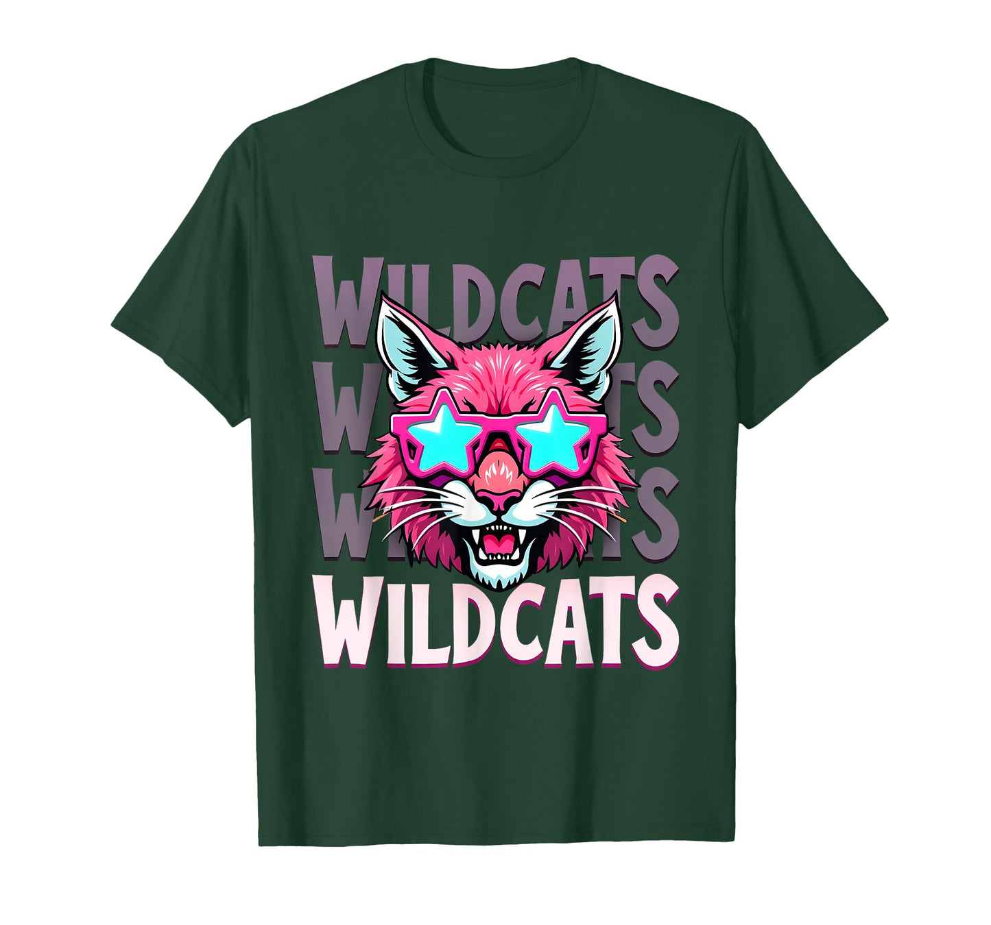 Wildcats School Mascot Cute Wildcats Mascot Sport Teams T-Shirt
