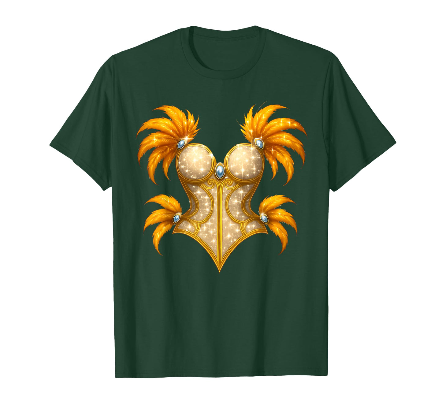 Showgirl Costume Illusion Glam Halloween Top T-Shirt