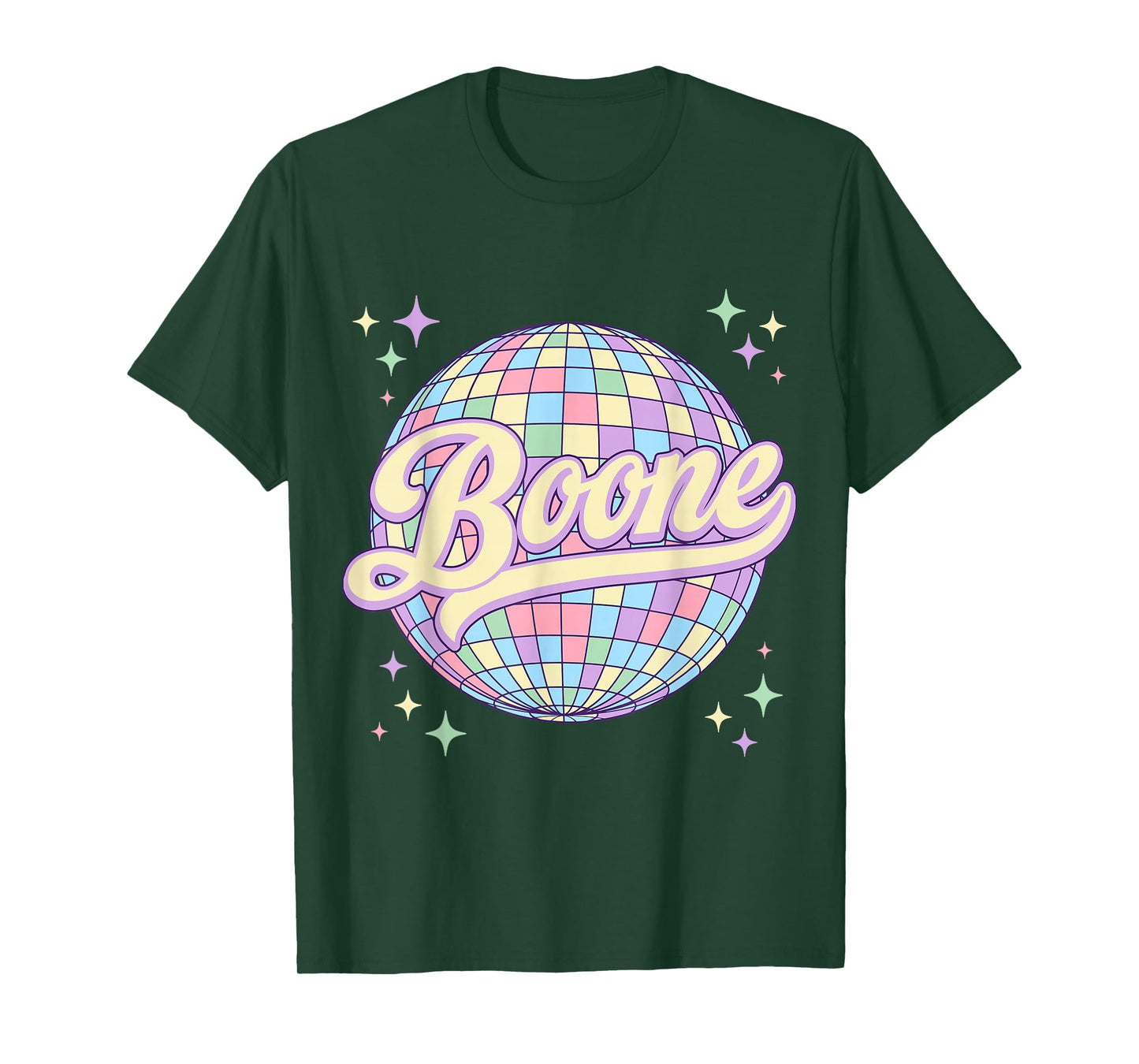 Retro Boone First Name Personalized Disco 80s Birthday T-Shirt