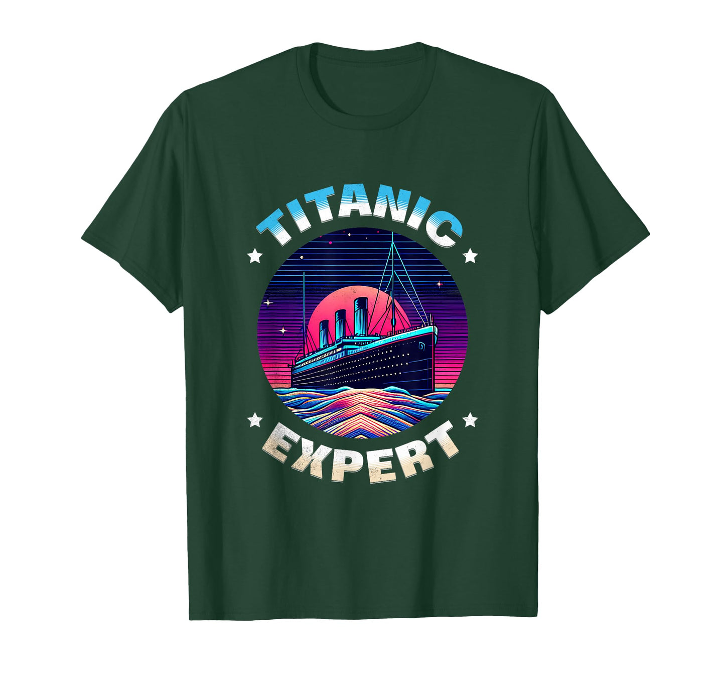 Titanic Expert Retro RMS Cruise Ship Lovers Men Women Kids T-Shirt