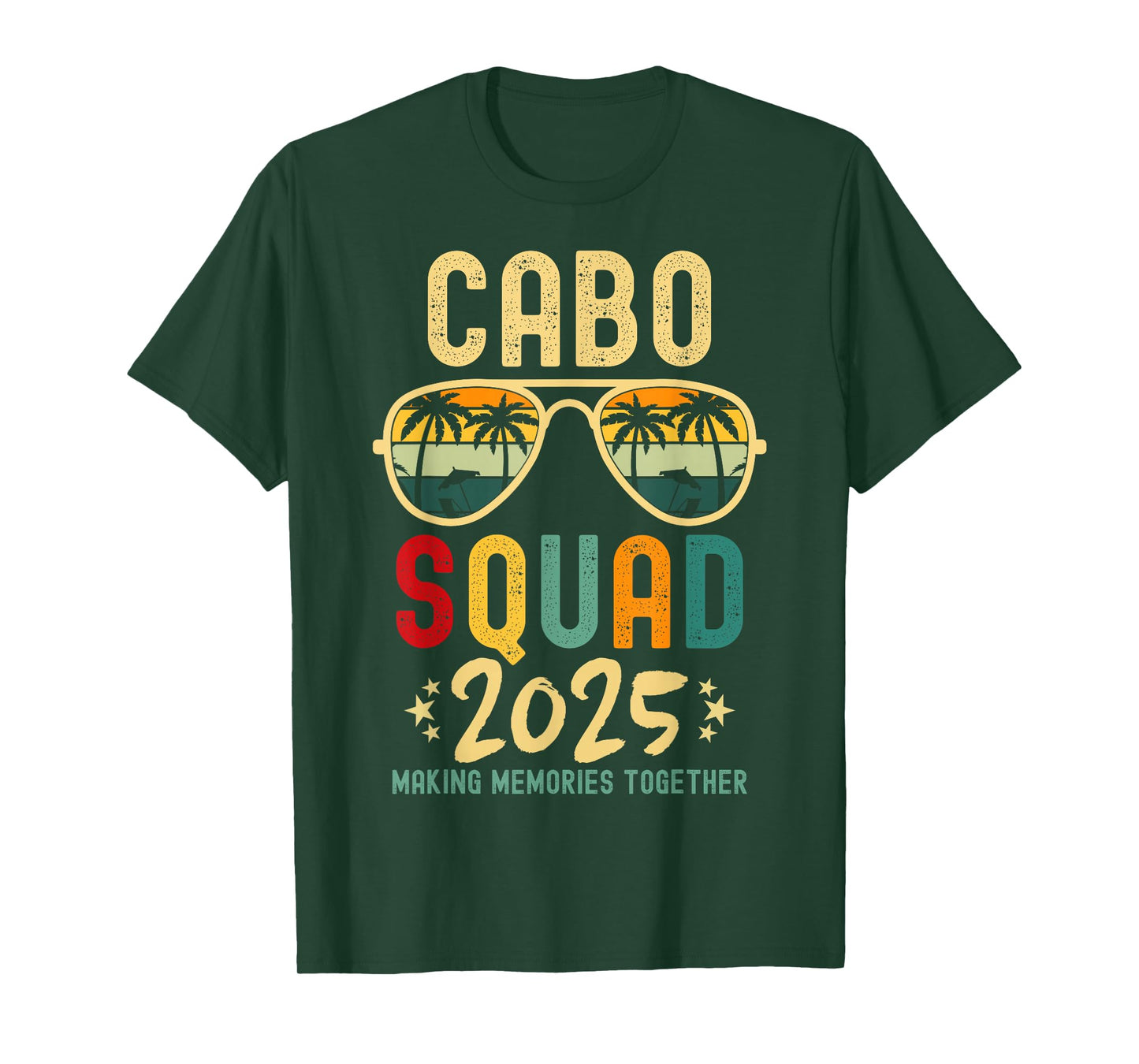 Cabo Vacation 2025 Squad Tropical Beach Vacation Matching T-Shirt