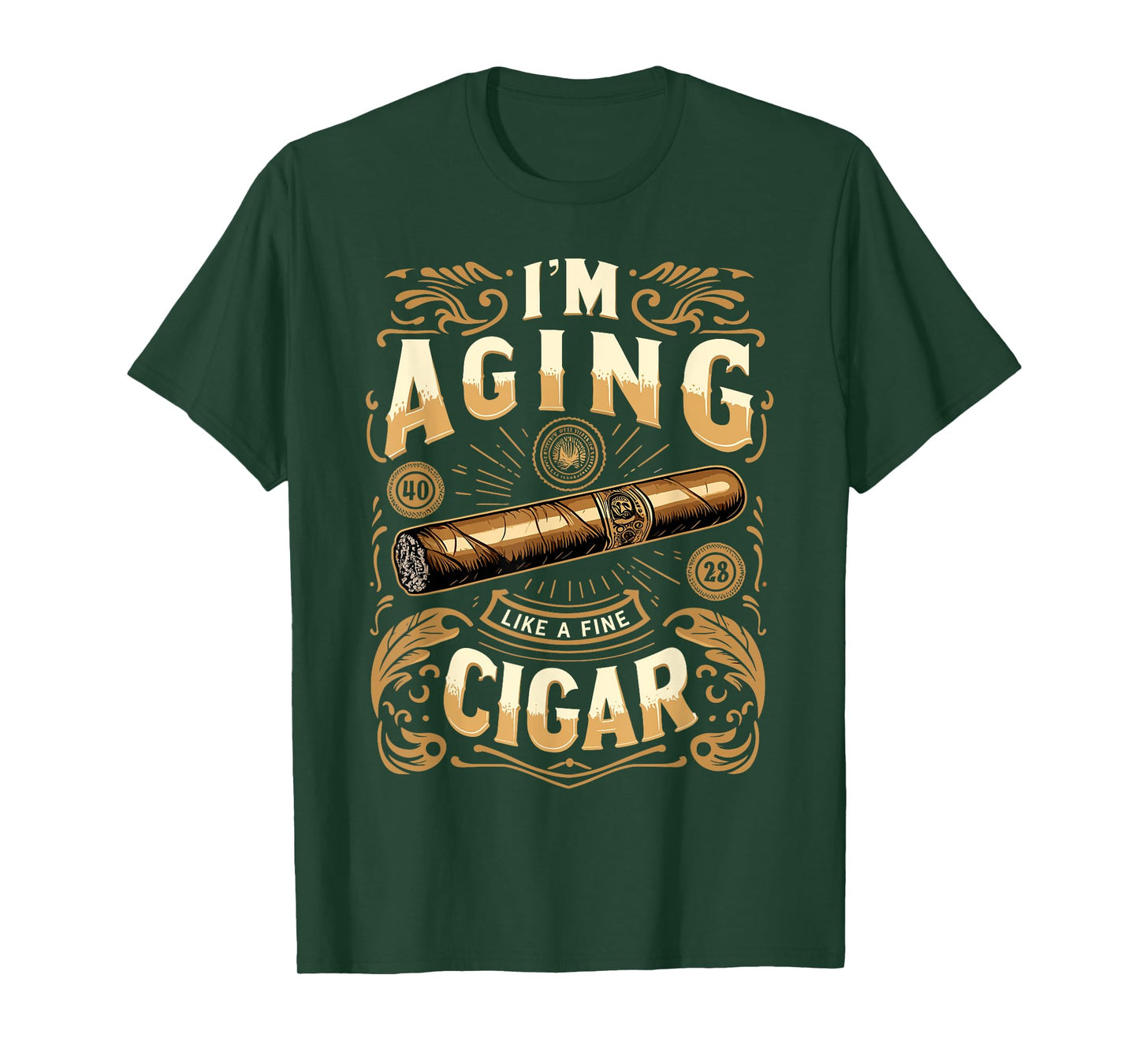 Im Aging Like A Fine Cigar Shirt Cigars T Shirts for Men Dad T-Shirt