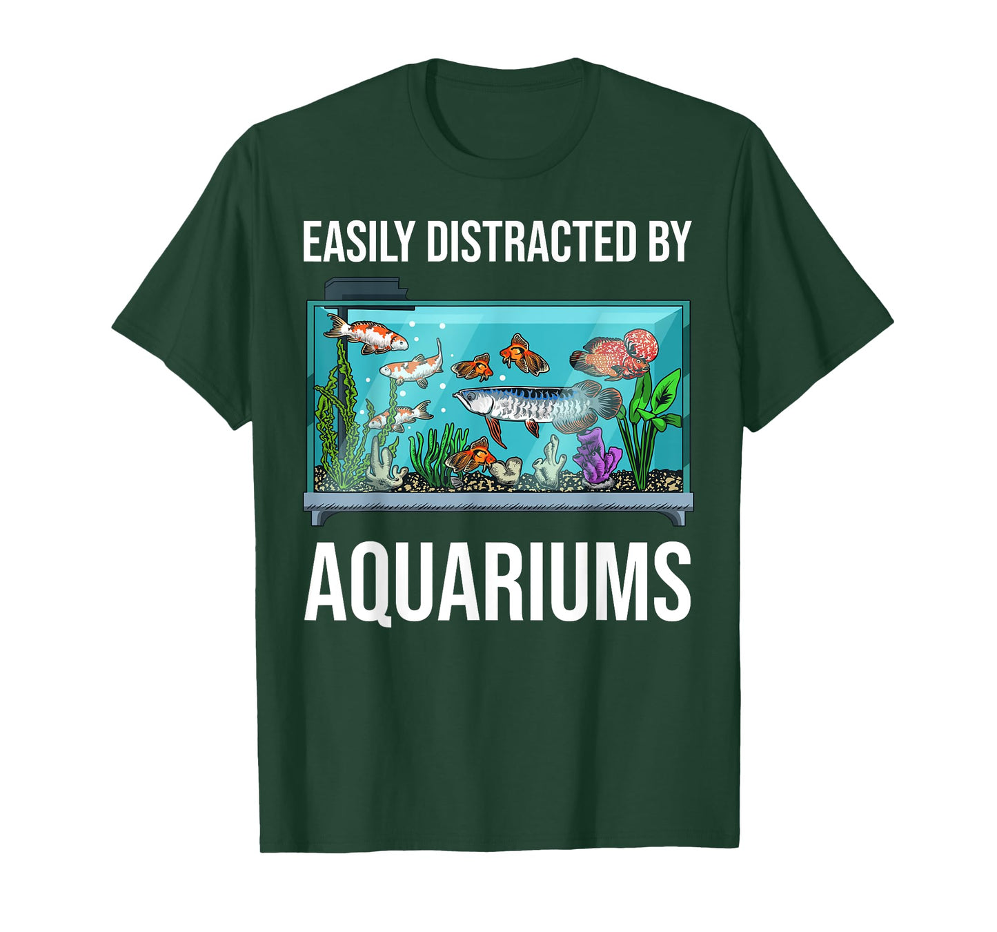 Aquarium Art for Men Women Fish Keeper Coral Fish Tank Lover T-Shirt