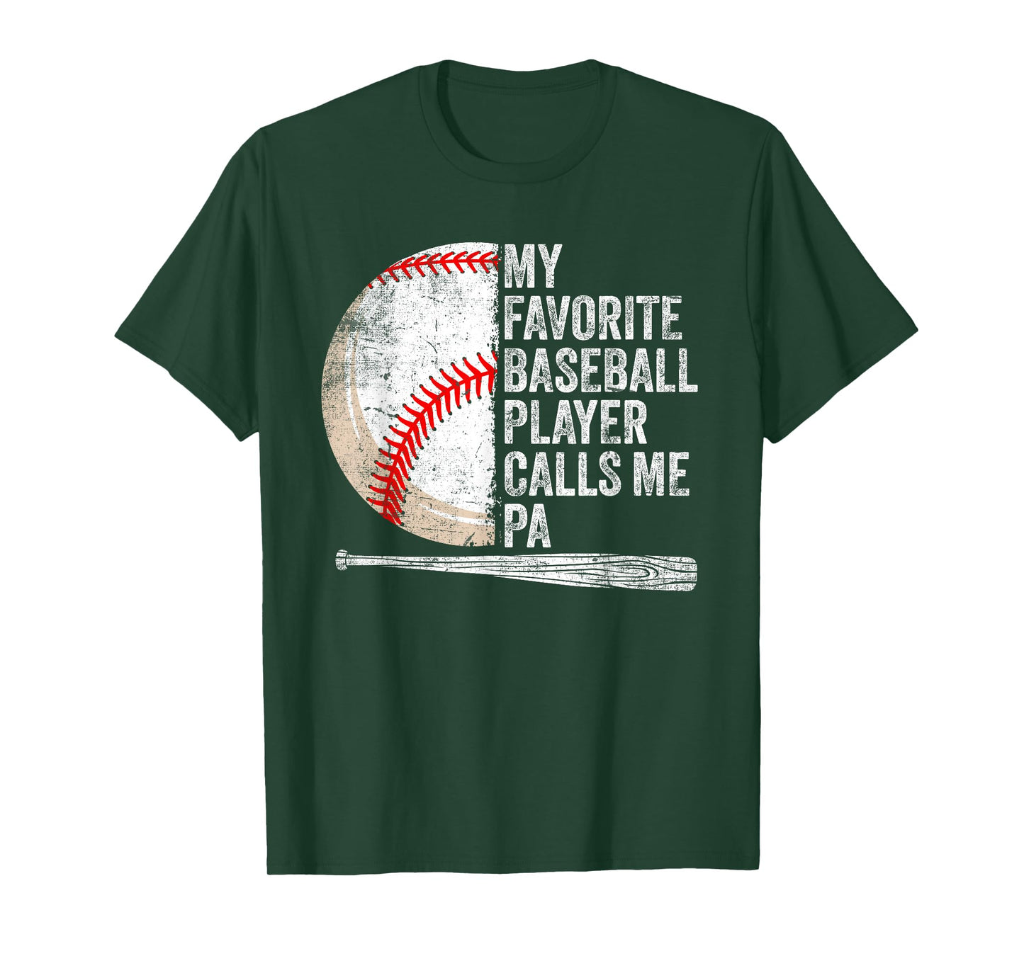 Funny My Favorite Baseball Player Calls Me Pa Father's Day T-Shirt