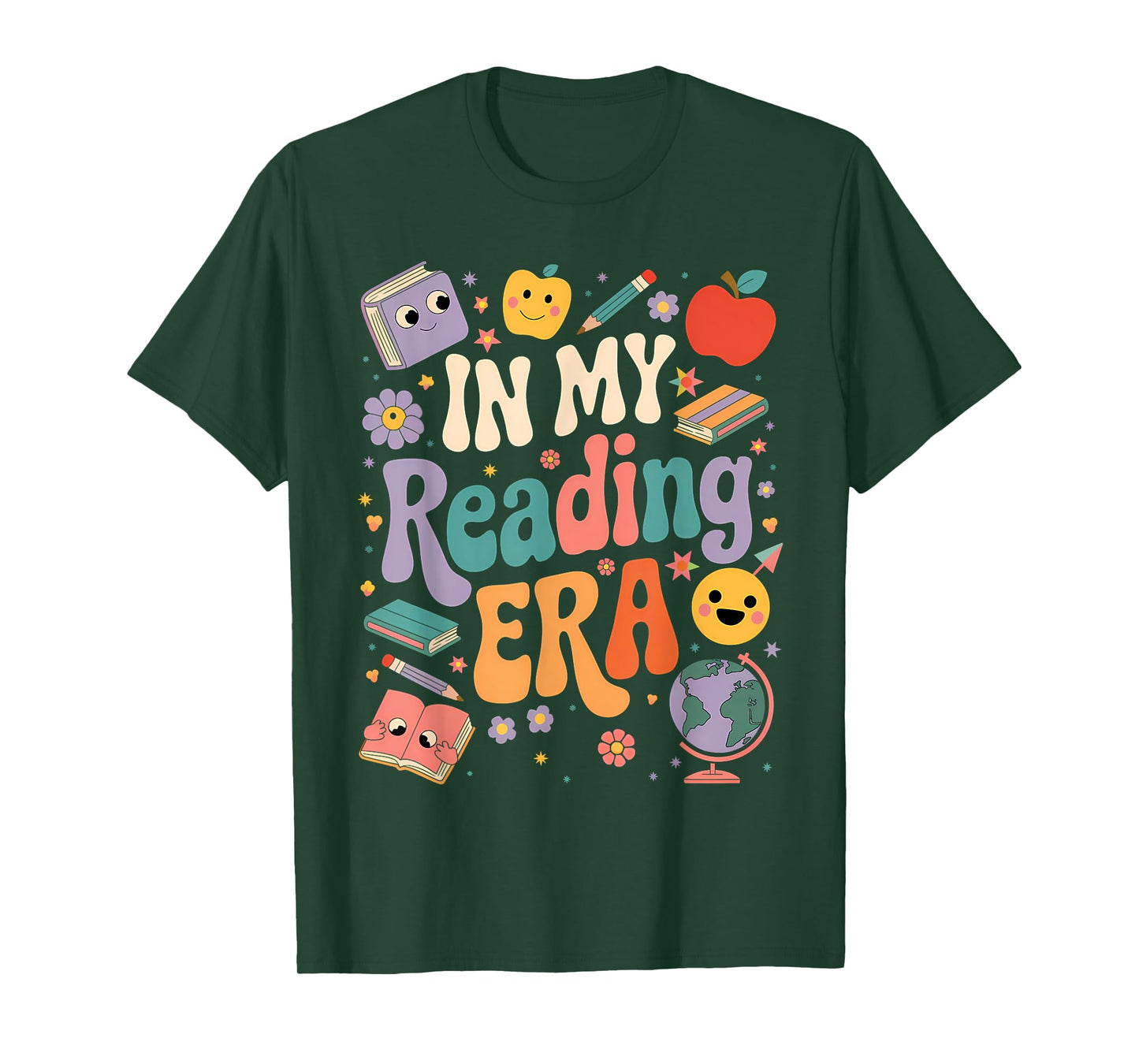 In My Reading Era Books Lovers Men Women Kids T-Shirt