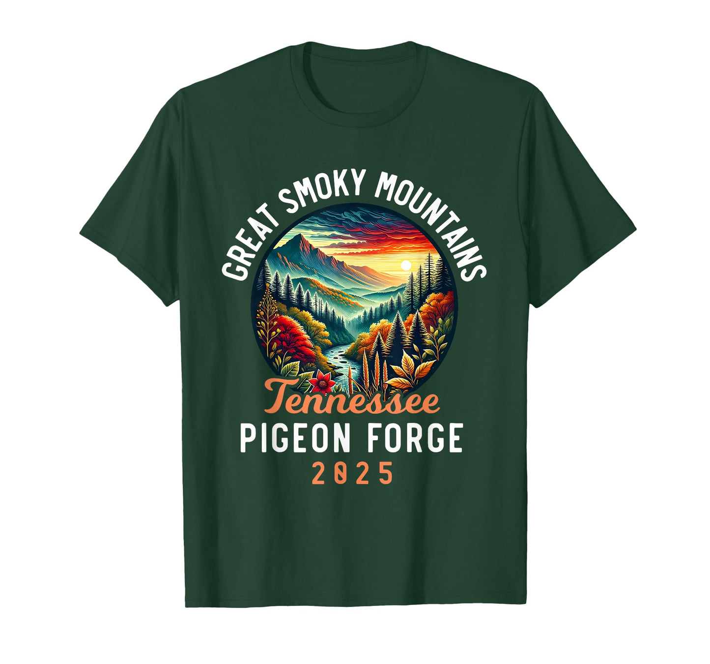 Great Smoky Mountains Tennessee 2025 Pigeon Forge, Vacation T-Shirt