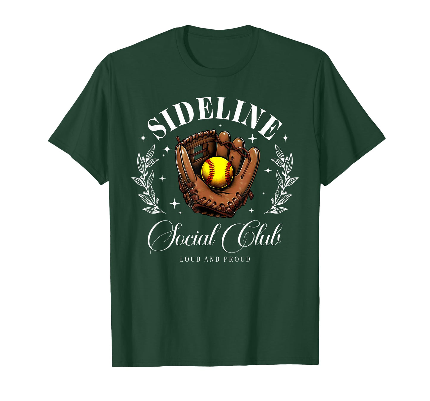 Sideline Social Club Softball Mom Matching T-Shirt