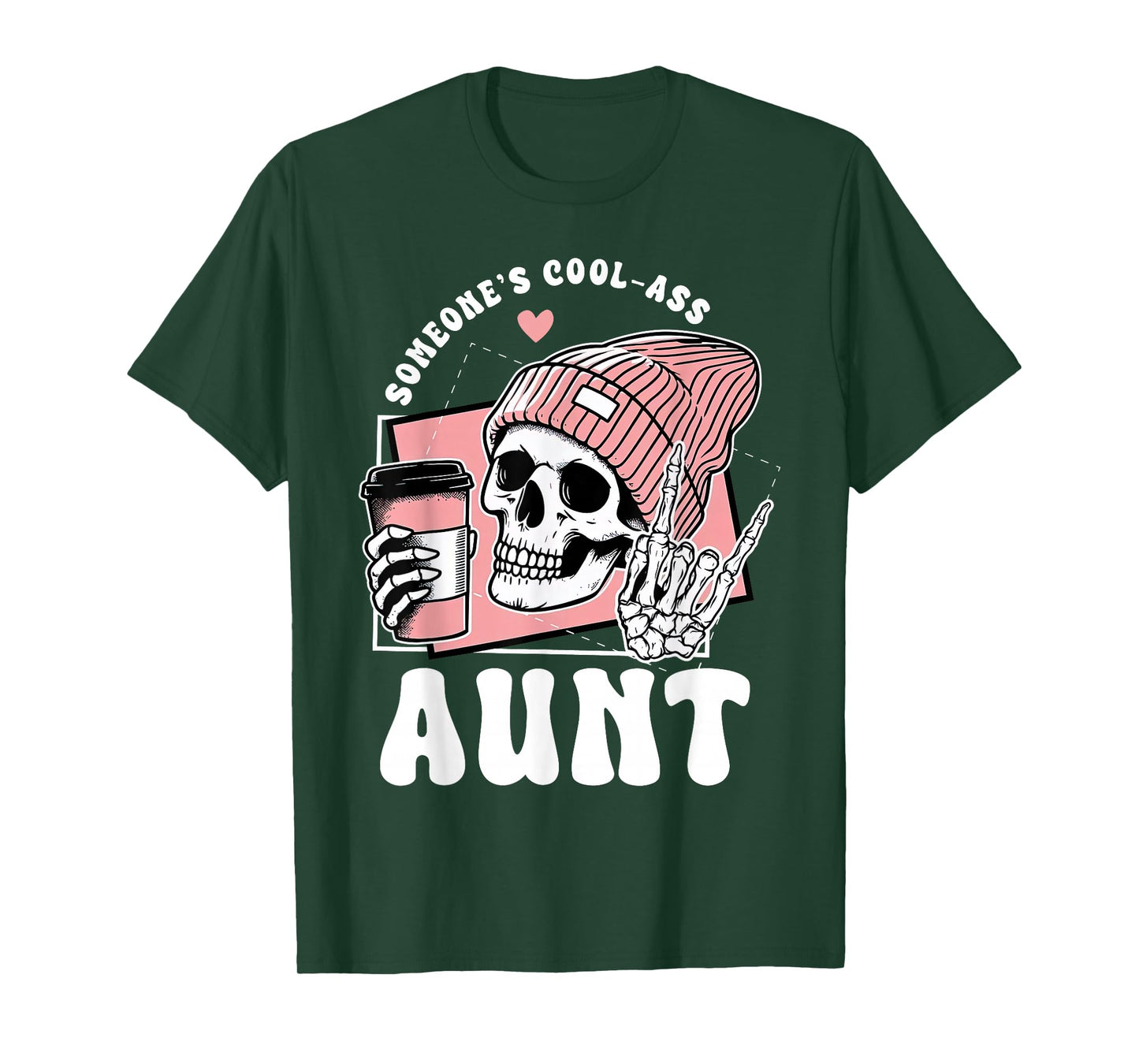 Someone's Cool Ass Aunt Cool Auntie Club Skeleton Skull T-Shirt