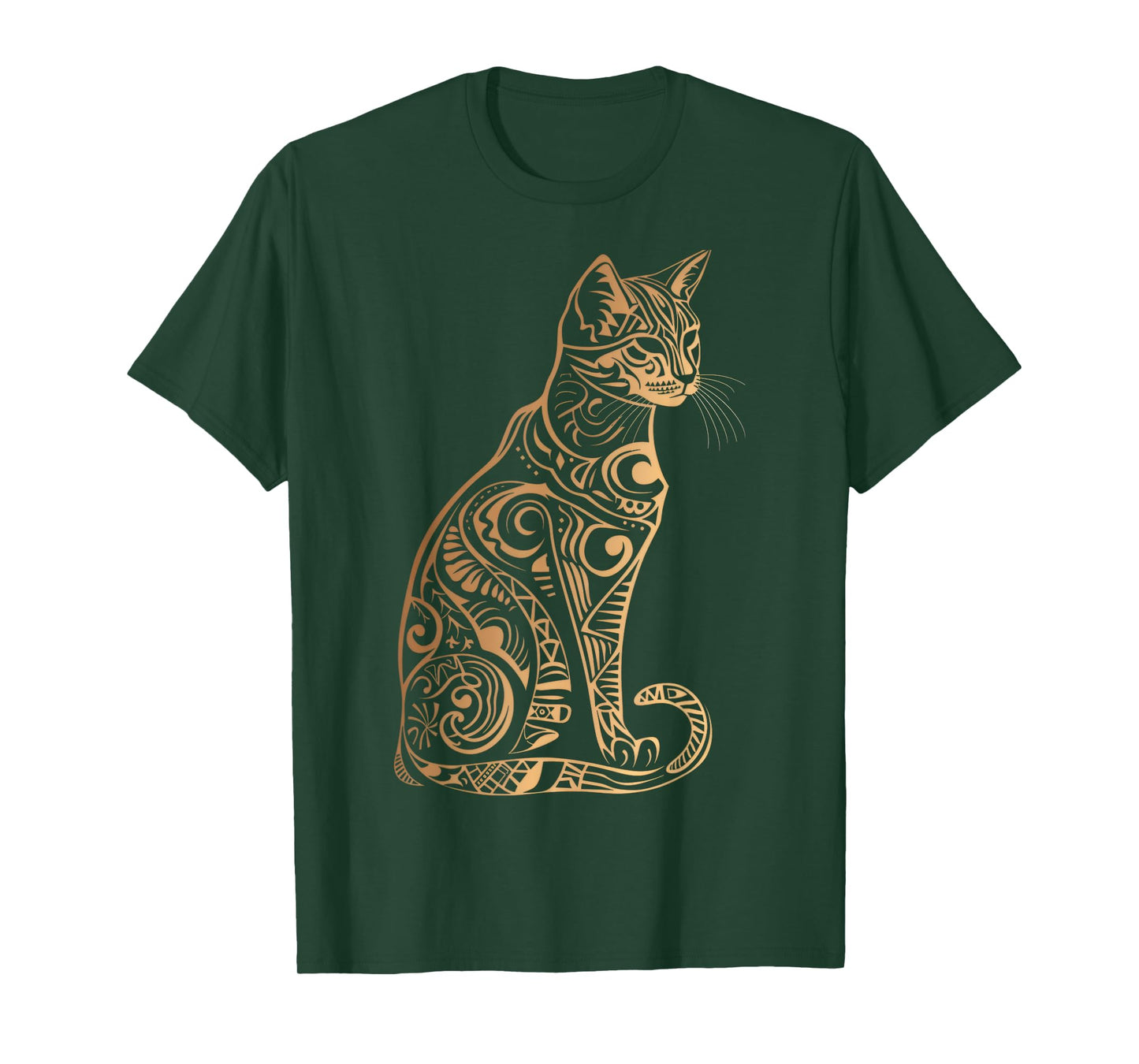 Cats Tribal Vintage Retro Graphic T-Shirt