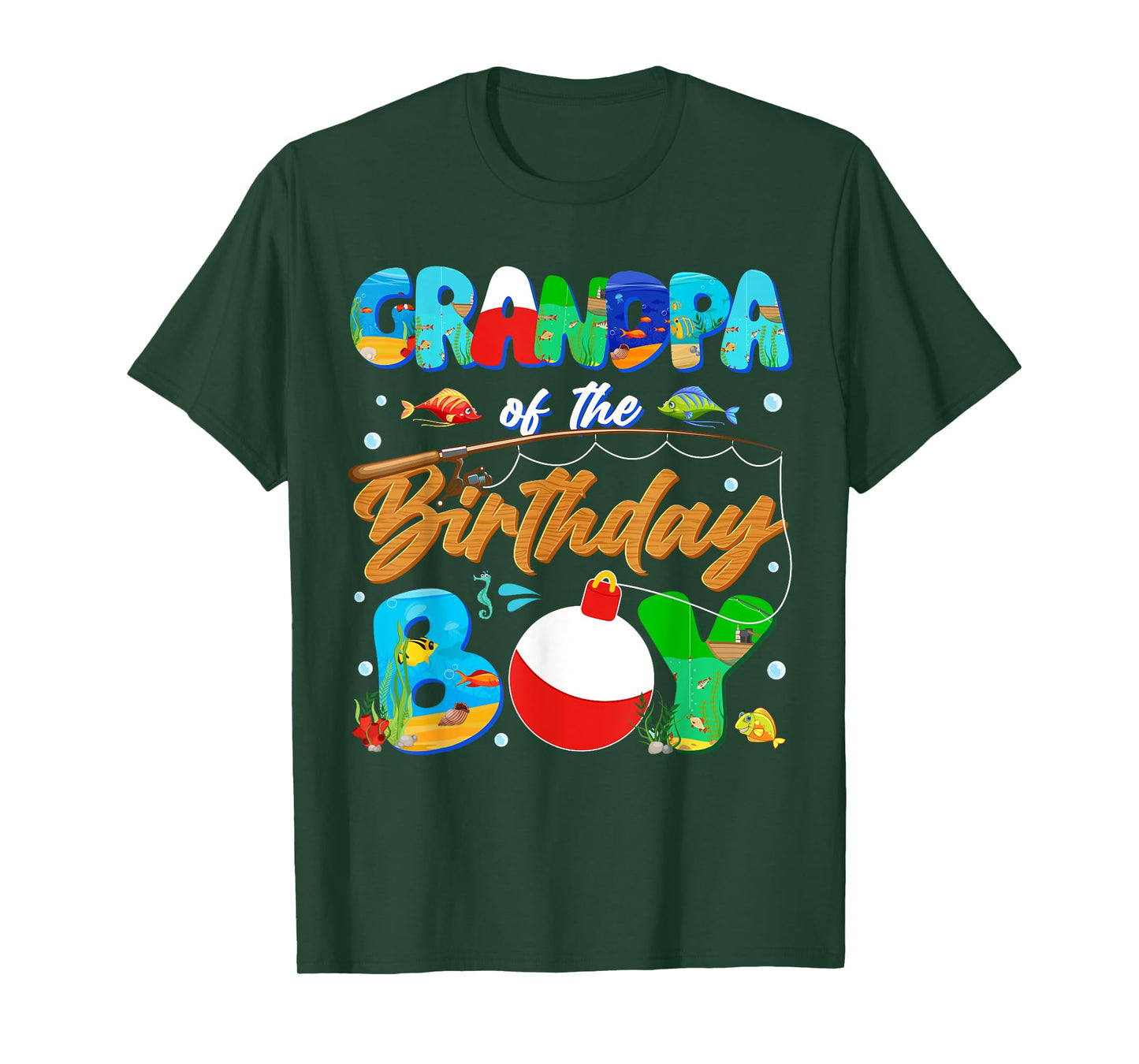 Grandpa Of The Birthday Boy Ofishally One Family Matching T-Shirt
