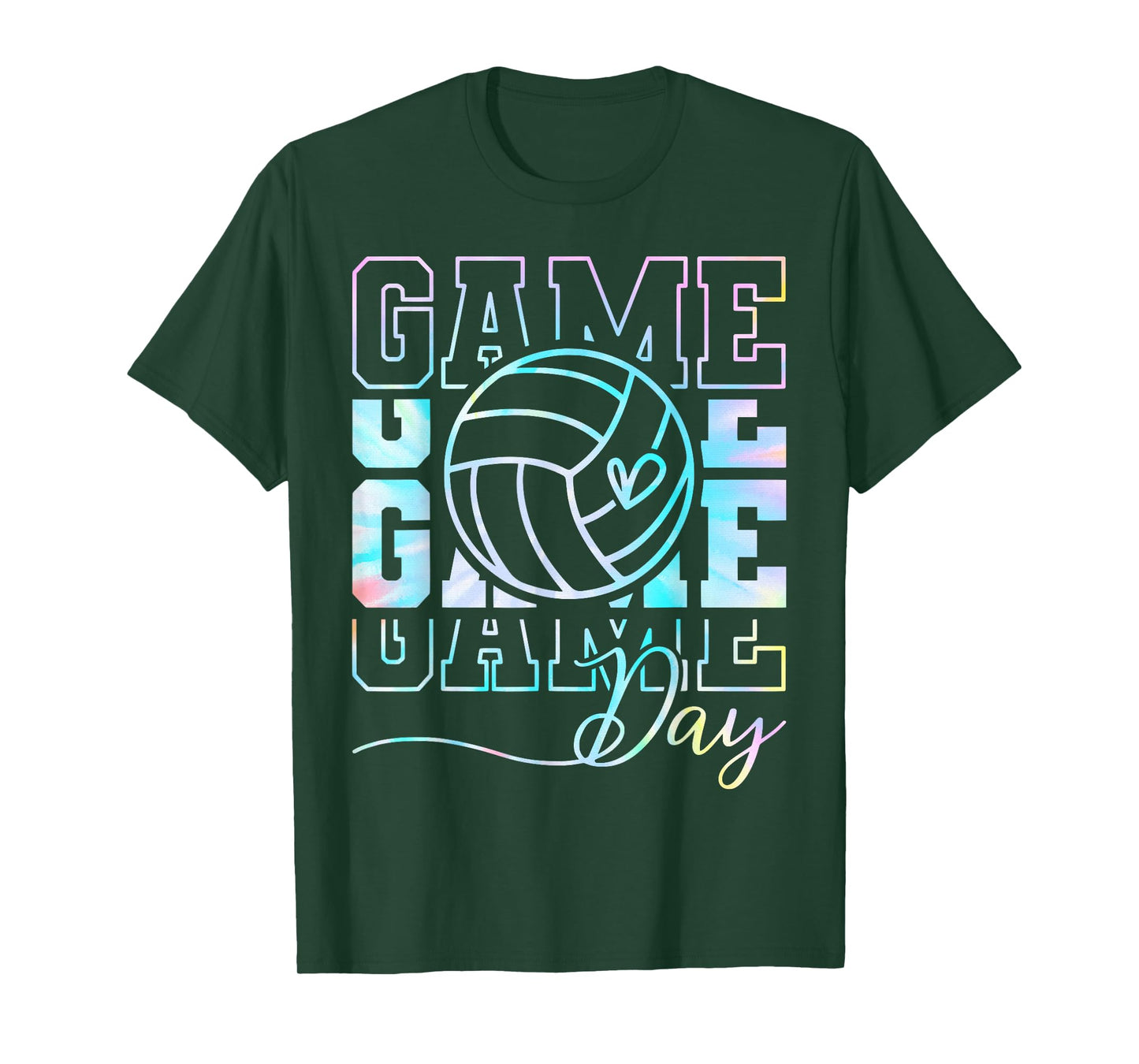 Tie Dye Game Day Volleyball T-Shirt