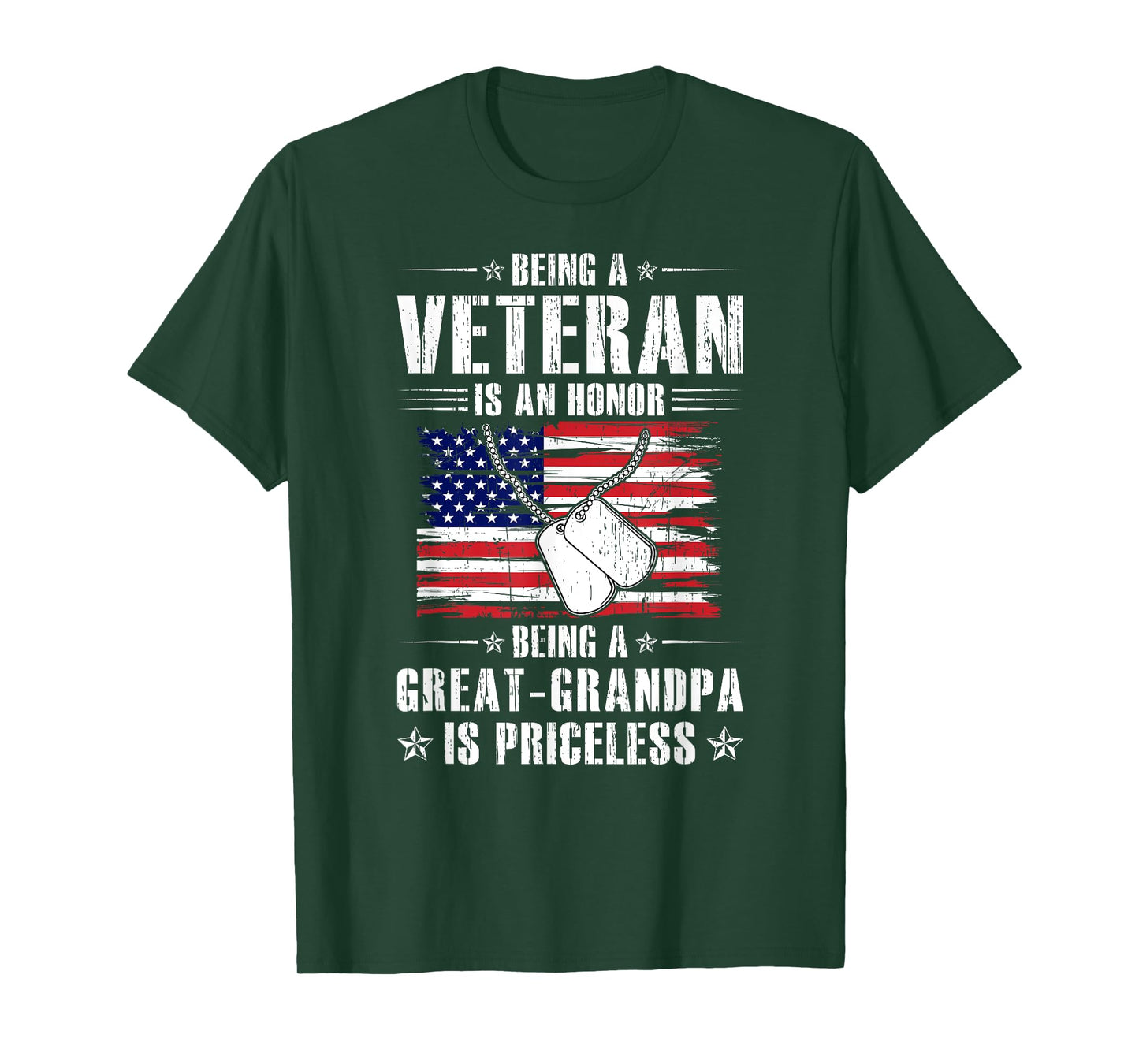 Being A Great Grandpa Is Priceless Veteran Great Grandpa T-Shirt