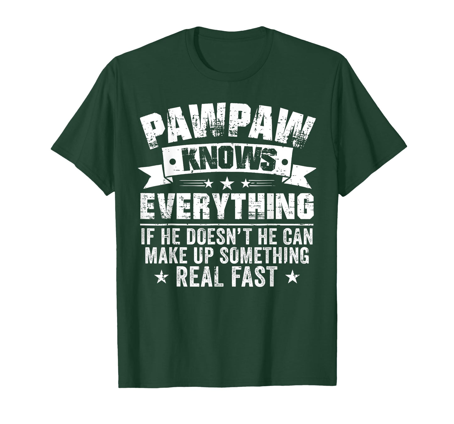 Funny Pawpaw Knows Everything Vintage Father's Day Men T-Shirt