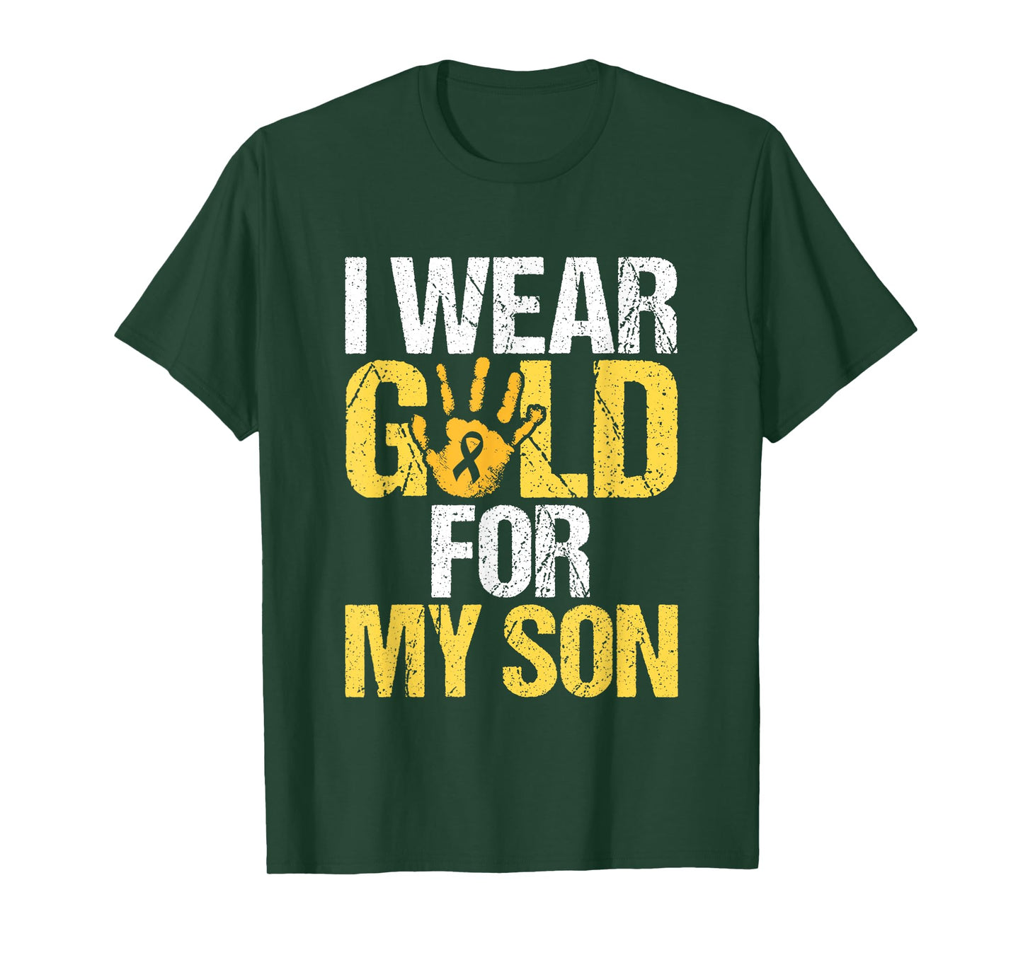 I Wear Gold For My Son Childhood Cancer Awareness T-Shirt