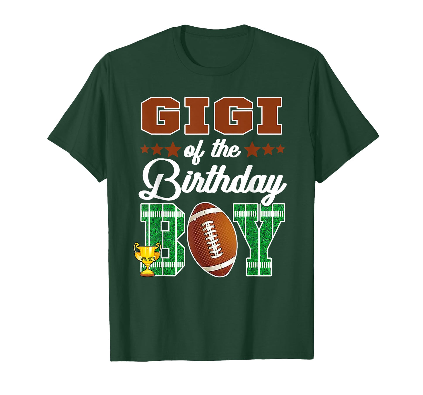 Gigi Of The Birthday Boy Football Party Family Matching T-Shirt