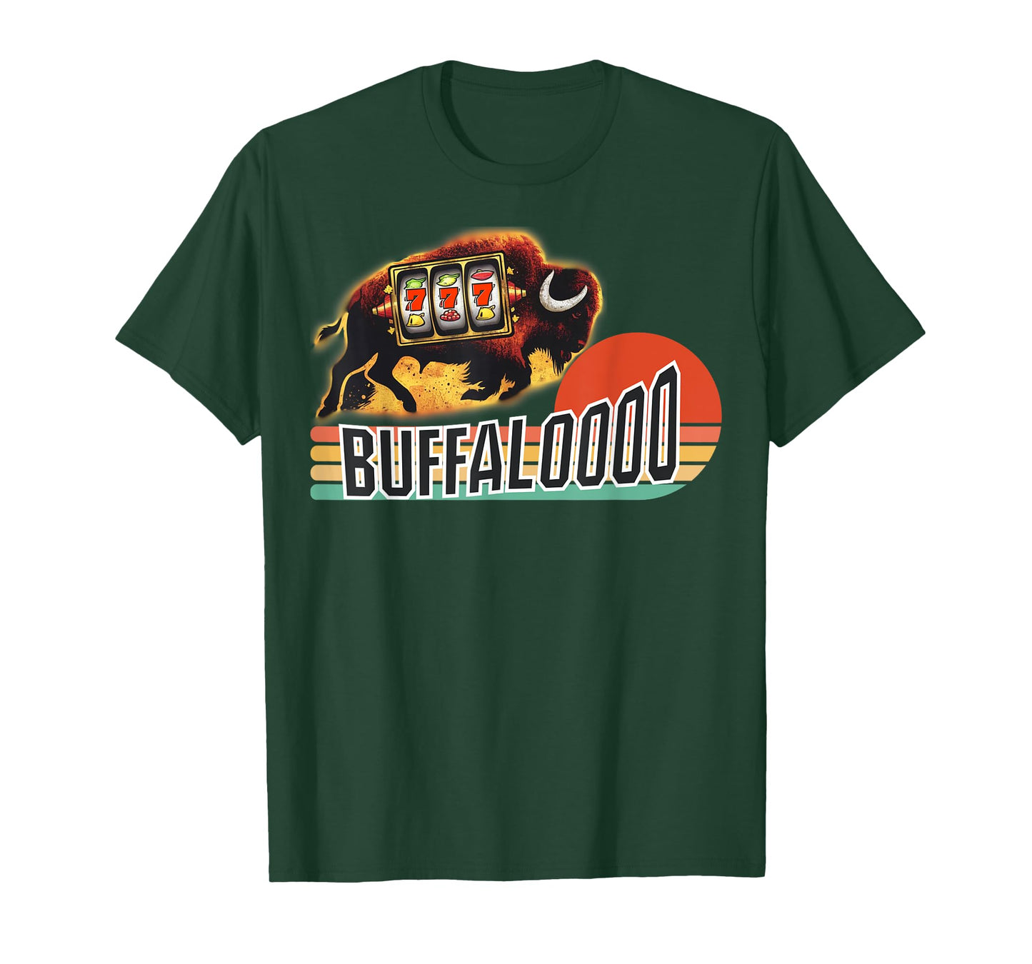 Lucky Buffalo Casino Slot Machine BUFFALOOOOO Gambling T-Shirt