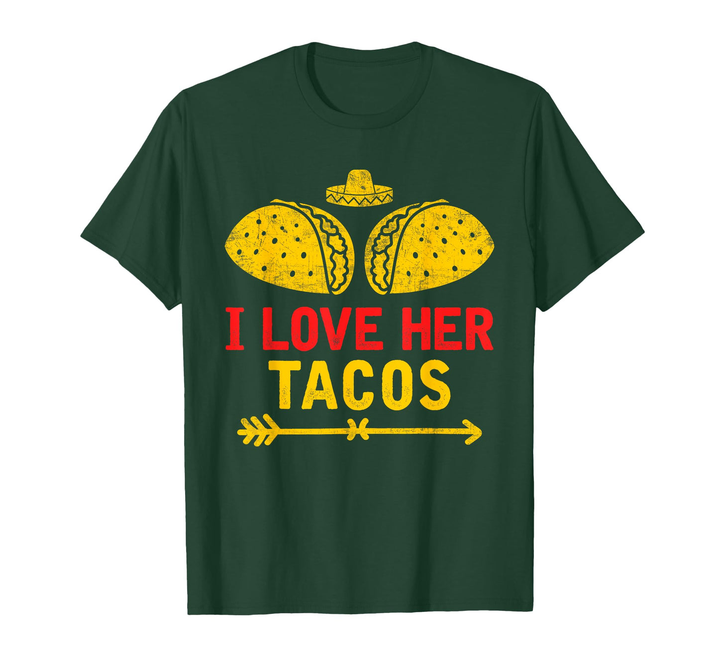 I Love Her Tacos Couple Shirt Cinco De Mayo T-Shirt