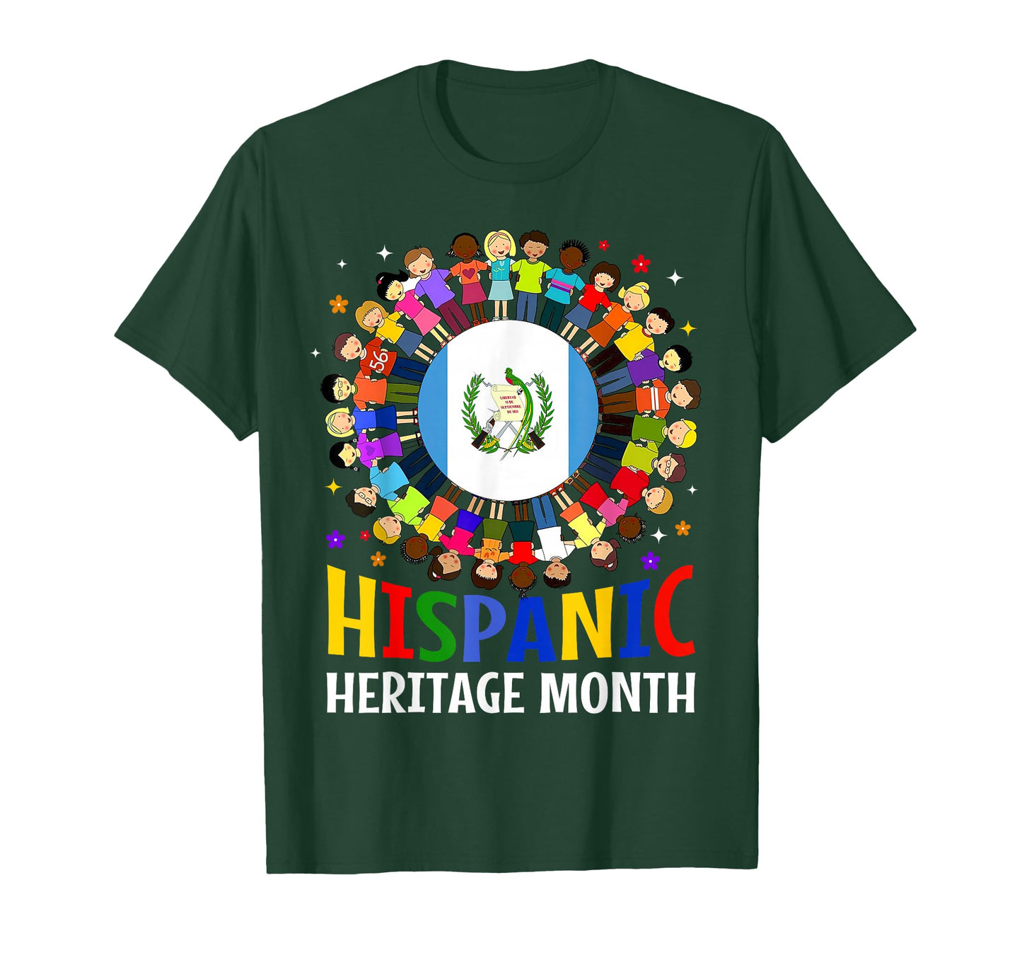Hispanic Heritage Month Guatemala Kids Boys Girls T-Shirt