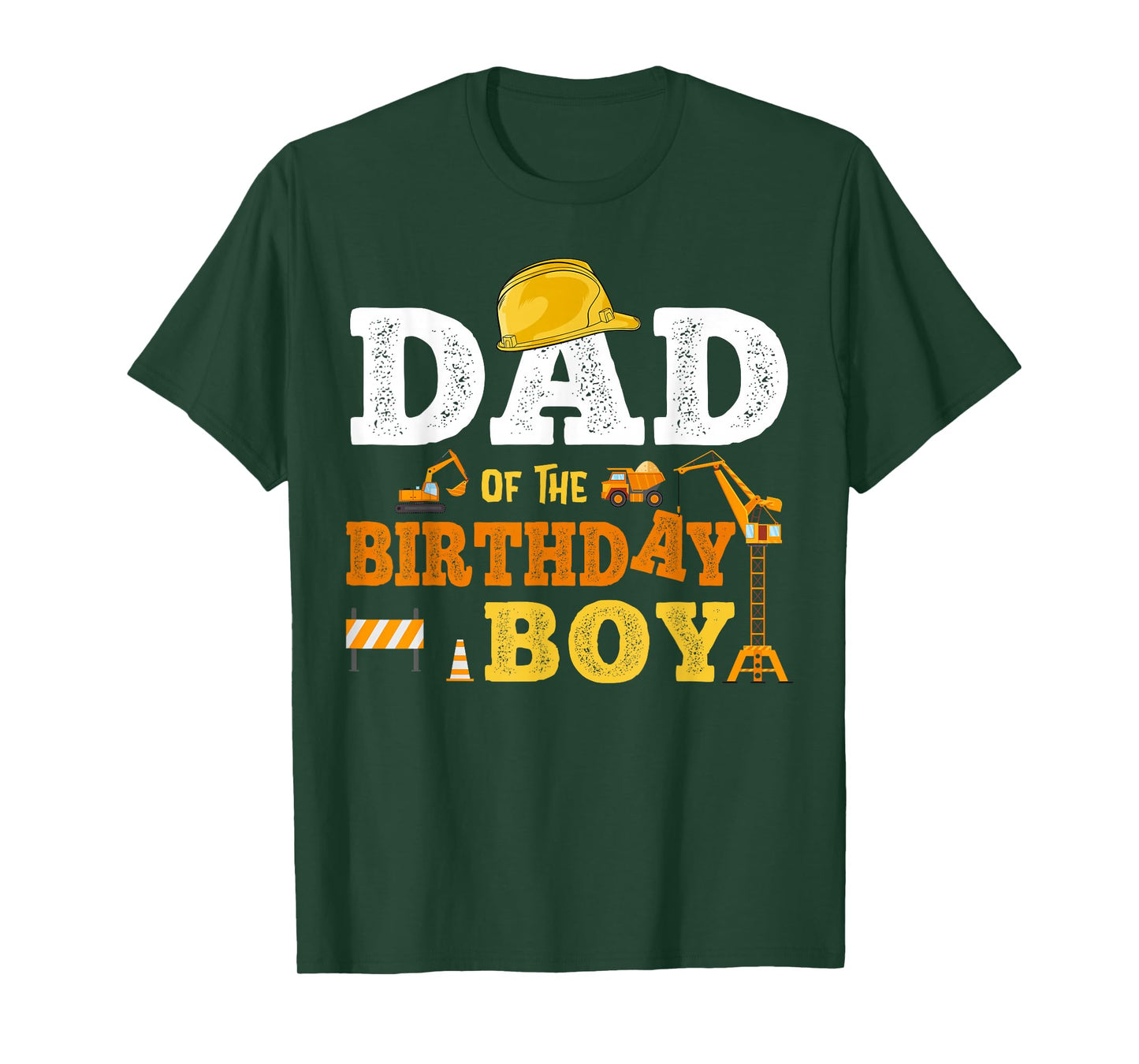 Dad Mom Of The Birthday Boy Kid Construction Matching Family T-Shirt