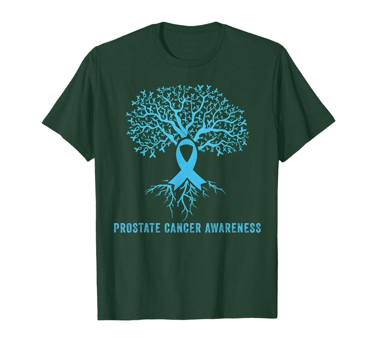 Prostate Cancer Awareness Ribbon Tree T-Shirt
