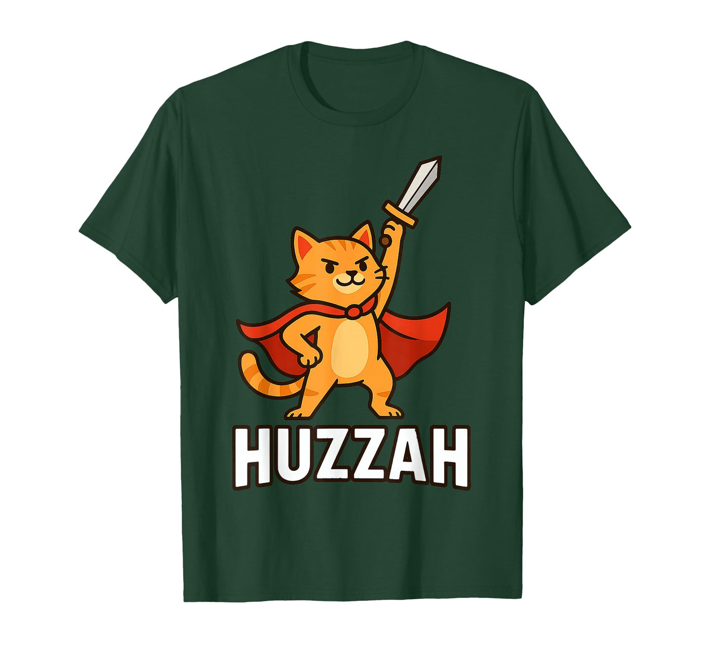 Cat Huzzah Hero Funny Kitten Lover Gifts for Men Women Kid T-Shirt