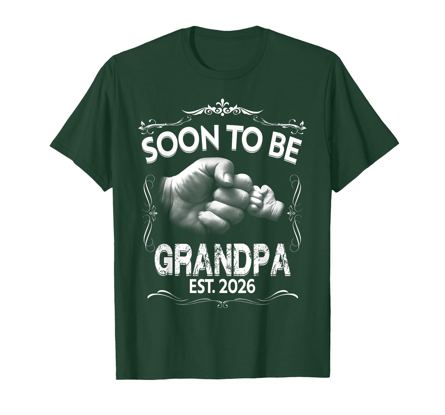 Mens Soon to be Grandpa 2026 pregnancy announcement T-Shirt