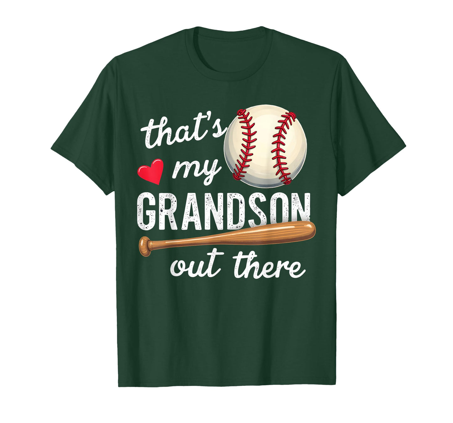 That's My Grandson Out There Baseball Grandma Mothers Day T-Shirt
