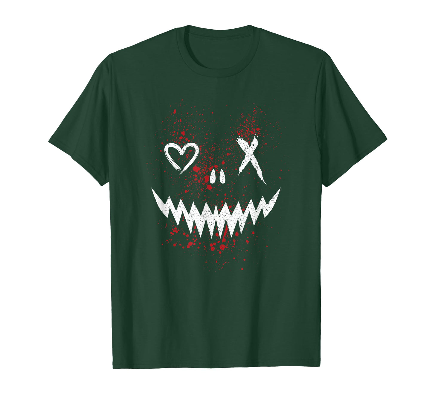 Evil Face | Heart Cross Smile | Satan Demon T-Shirt