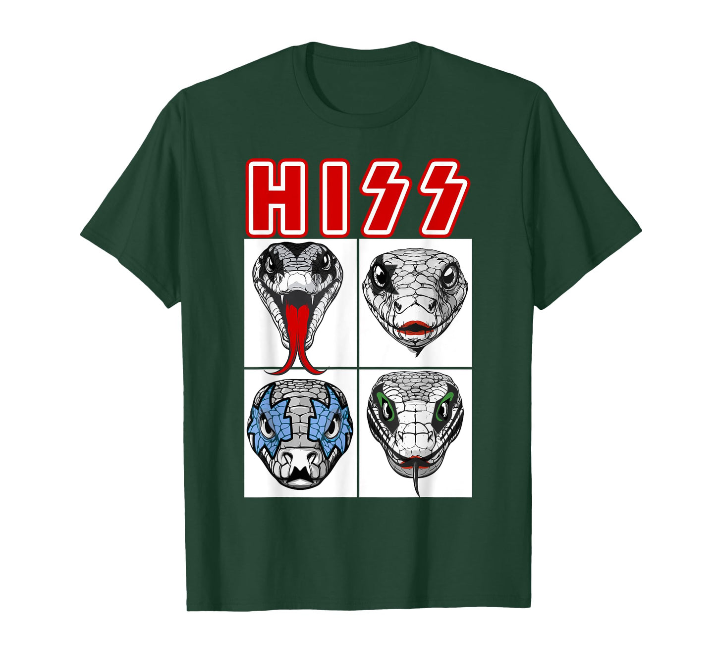 Cool Retro Snakes Hiss Men Kids Women Funny Snake T-Shirt