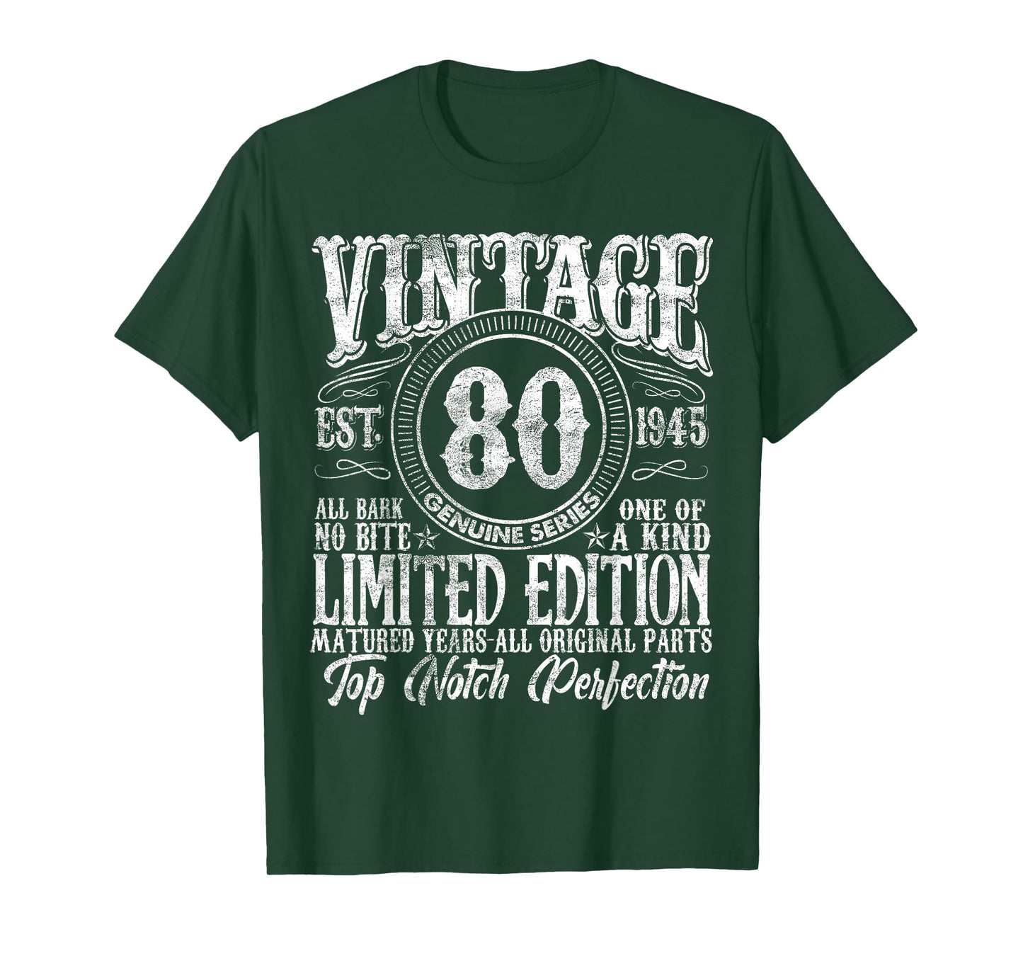 80 Year Old Gifts Vintage 1945 Limited Edition 80th Birthday T-Shirt