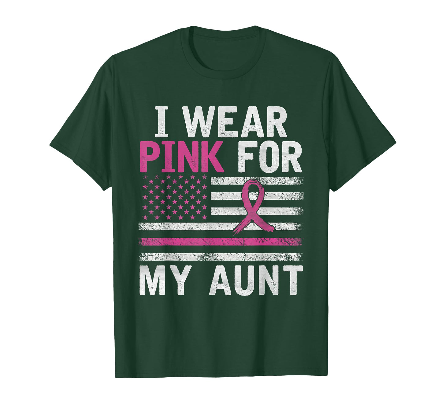 Breast Cancer Awareness Month Cute I Wear Pink For My Aunt T-Shirt