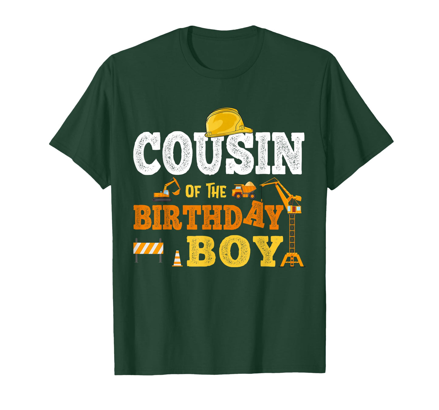 Cousin Of The Birthday Boy Kid Construction Matching Family T-Shirt