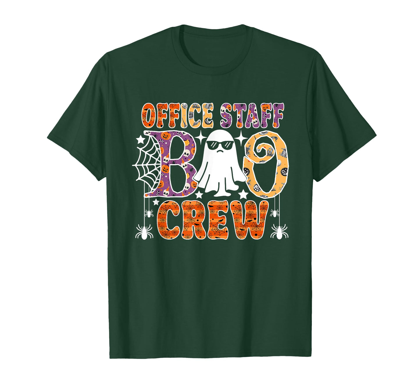 Office Staff Boo Crew Cute Ghost Halloween Costume T-Shirt