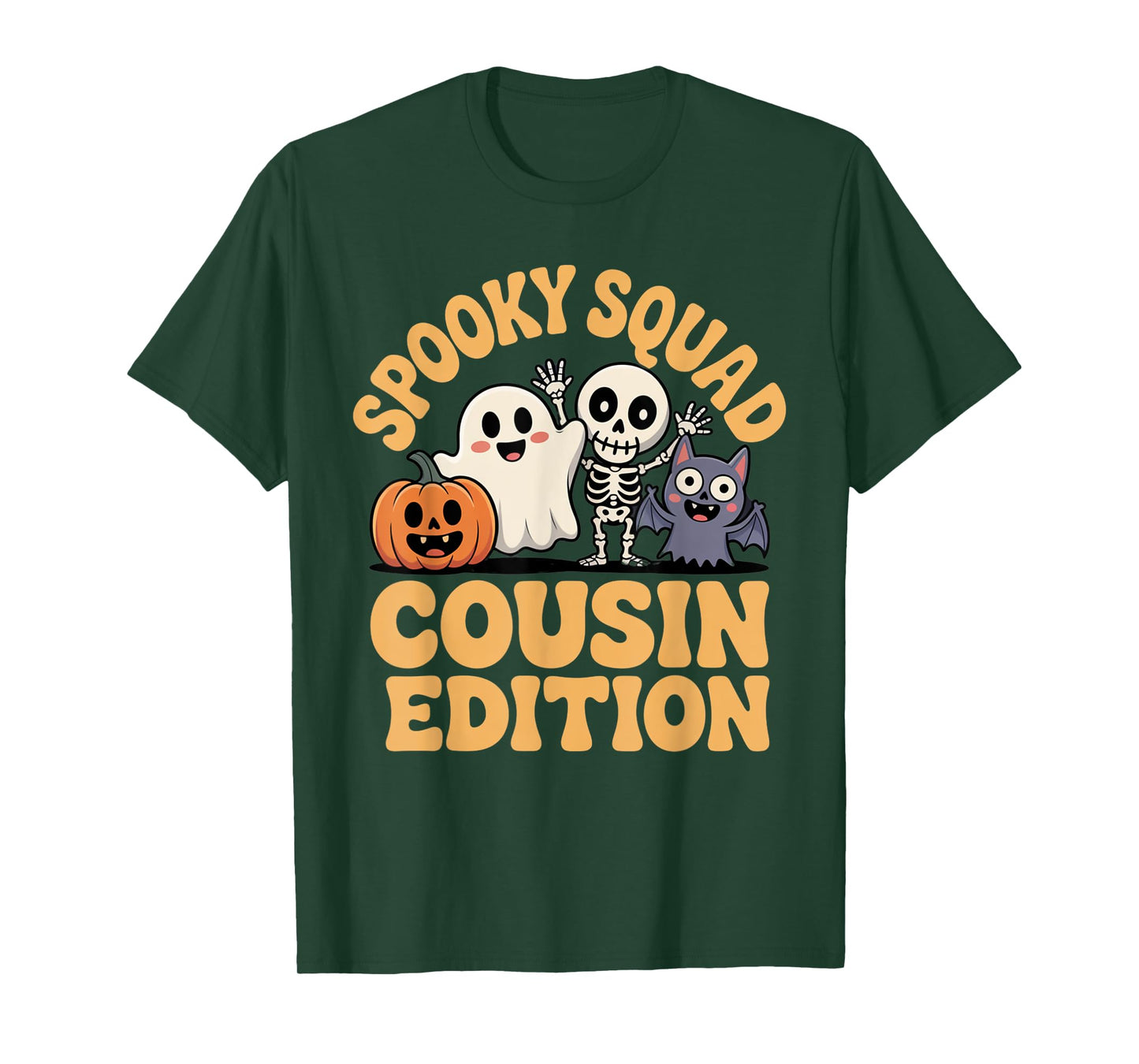 Spooky Squad Cousin Crew Cute Halloween Matching Outfit Kids T-Shirt