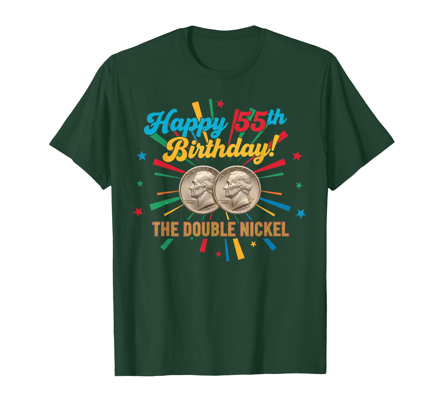 Double Nickel 55th Birthday Born 1970 T-Shirt