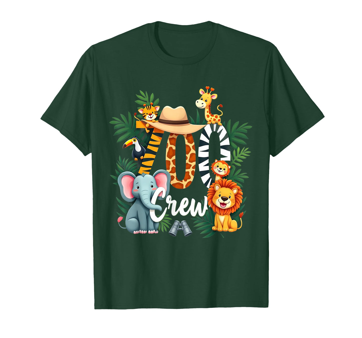 Zoo Crew Safari Adventure Wildlife Expedition Trip Animals T-Shirt