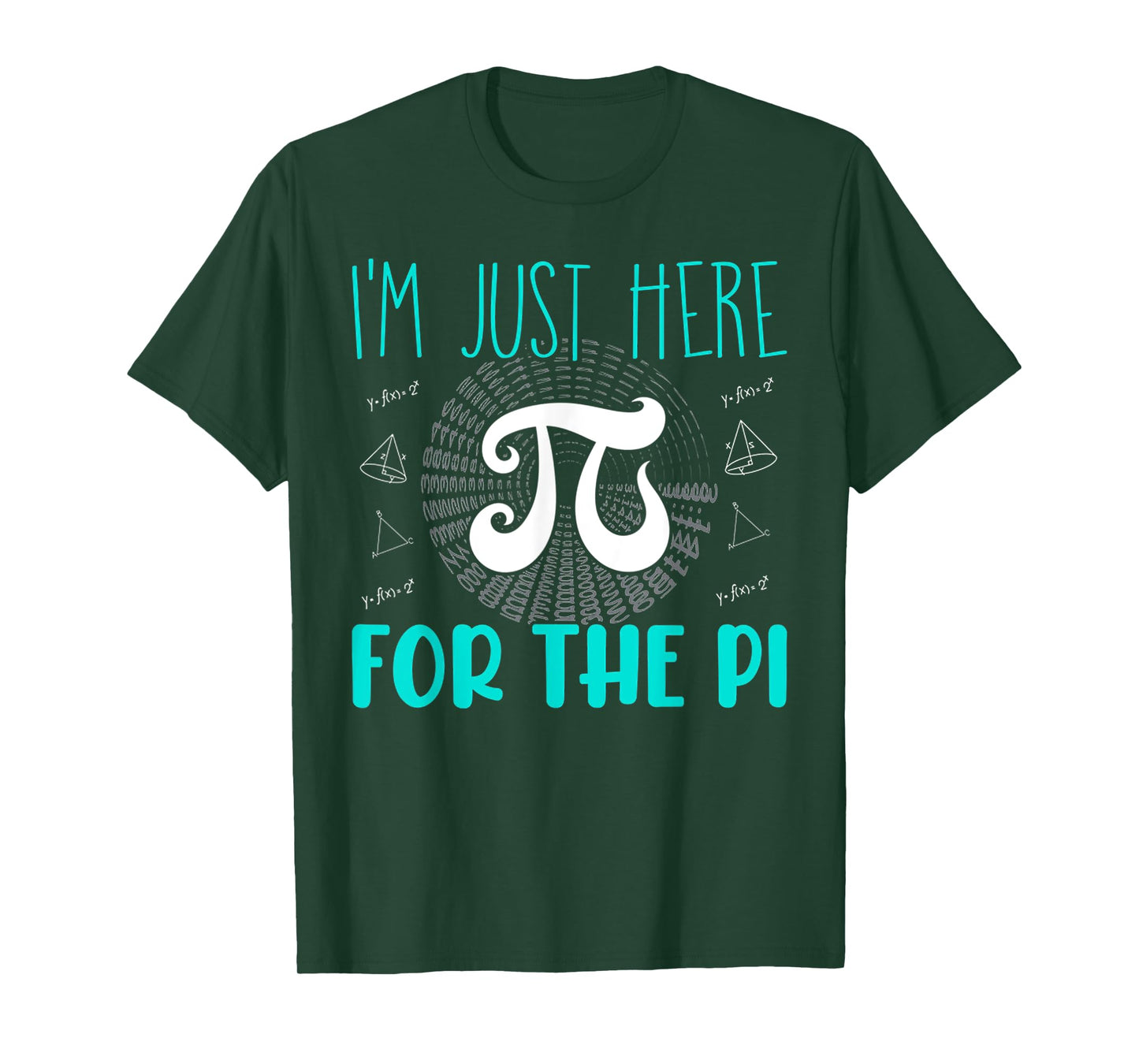 Vintage Funny Pi Day Math Science I'm Just Here For The Pi T-Shirt