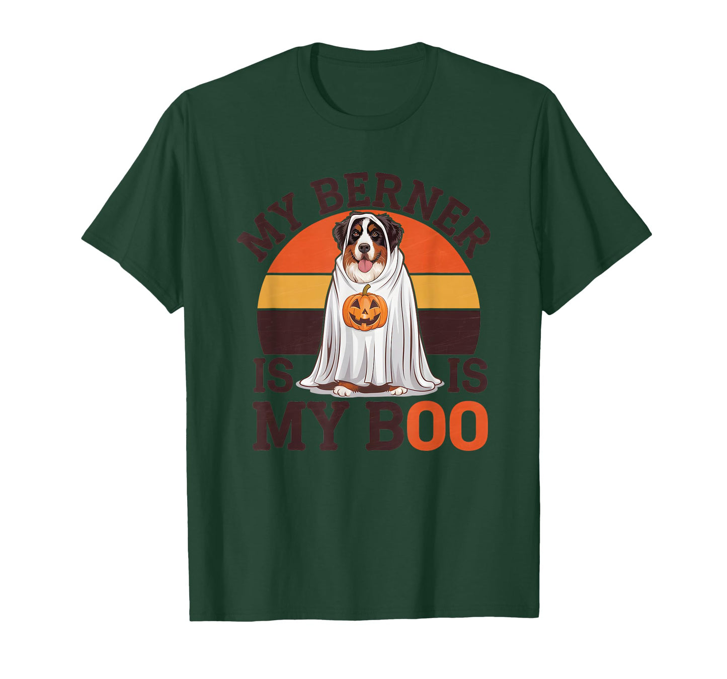 Halloween Costume Bernese Mountain Dog My Berner Is My Boo T-Shirt