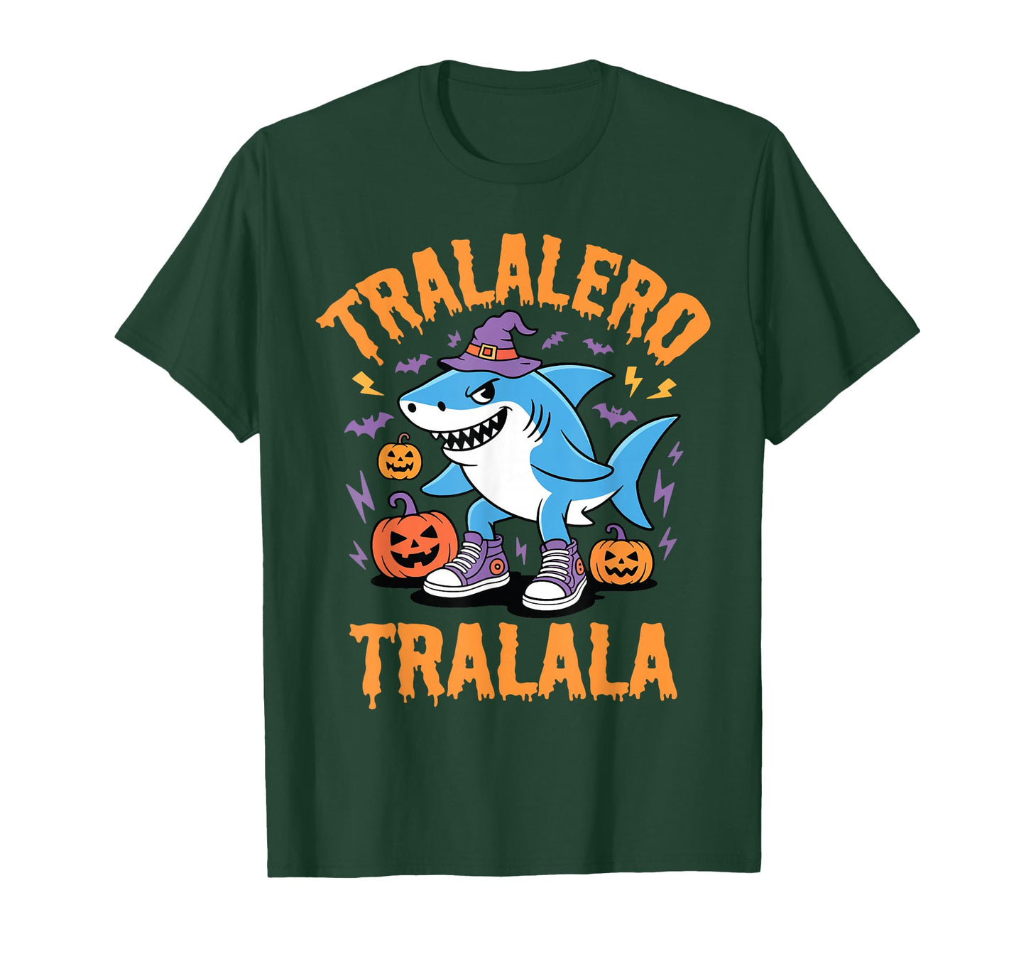 Tralalero Tralala Funny Shark Meme Halloween Costume Kids T-Shirt